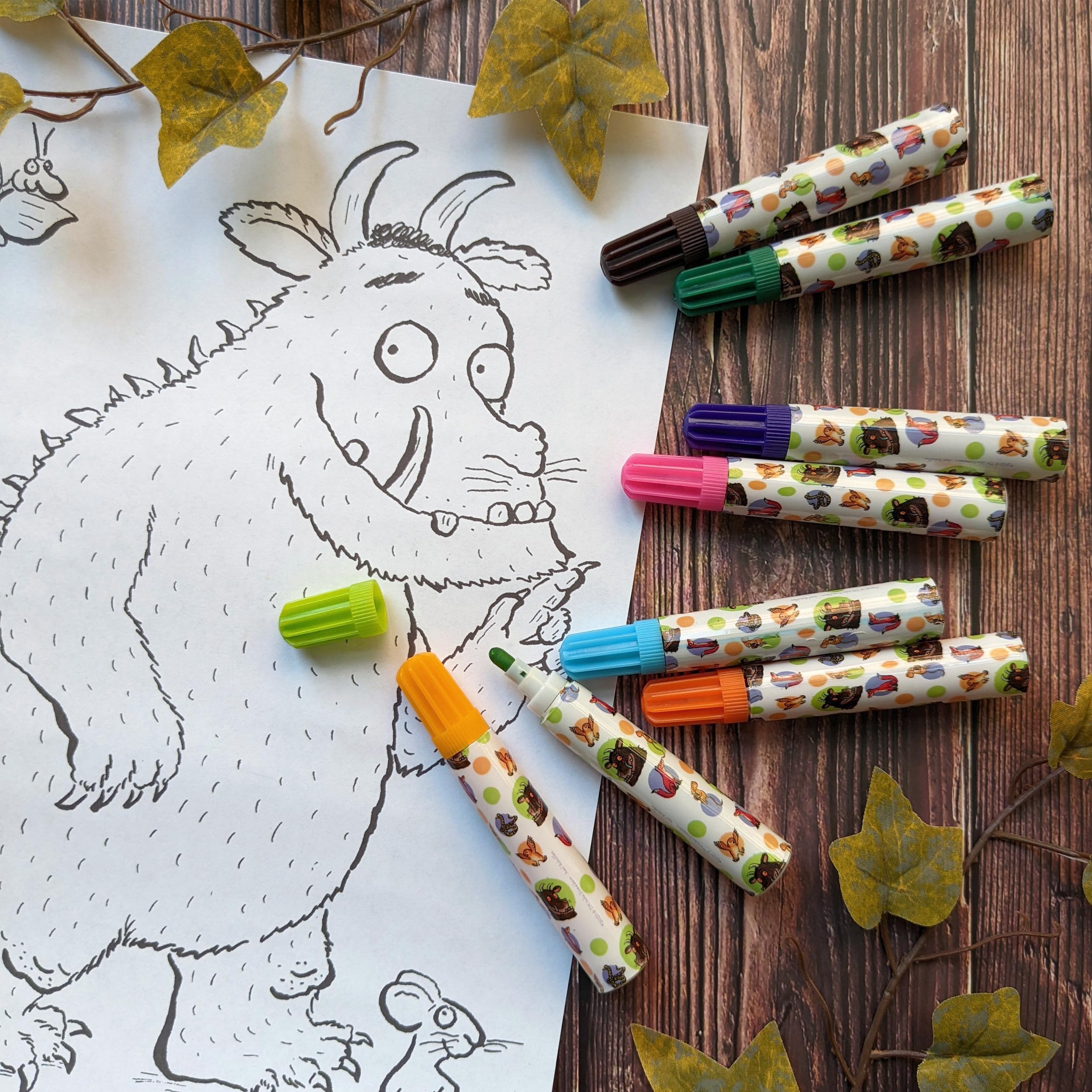 Robert Frederick Set of 8 Jumbo Marker Pens for Children Gruffalo Design - Perfect for Ages 3 Years Upward - Image 3