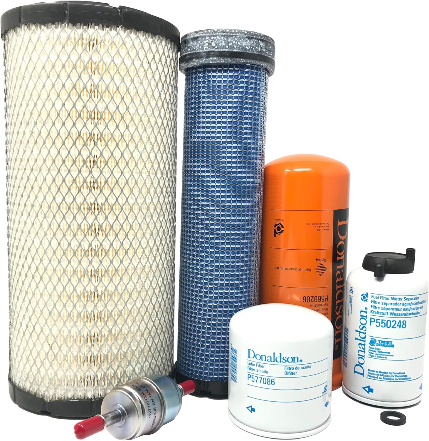 CFKIT Service Filter Kit Compatible with NH L225 Skid Steer Loader (04/11-12/12)