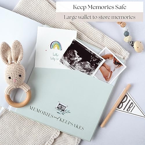 Miniatura 7 de Acuarela - El diario completo de embarazo y libro de recuerdos para bebés - Álbum de recuerdos semanal de 196 páginas con listas de verificación de