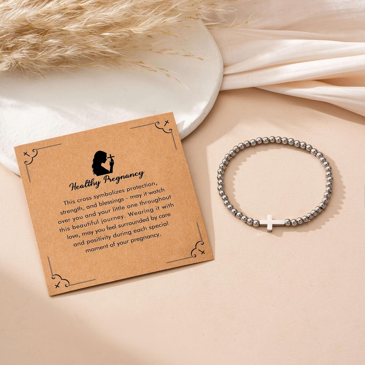 Cross Bracelet for Women, Christian Gifts for Women, Confirmation Baptism Easter Gifts, Unique Gift for Friends Daughter Mom Sister Teens Women on Birthday Christmas Retirement Thanksgiving Pregnancy - Image 4