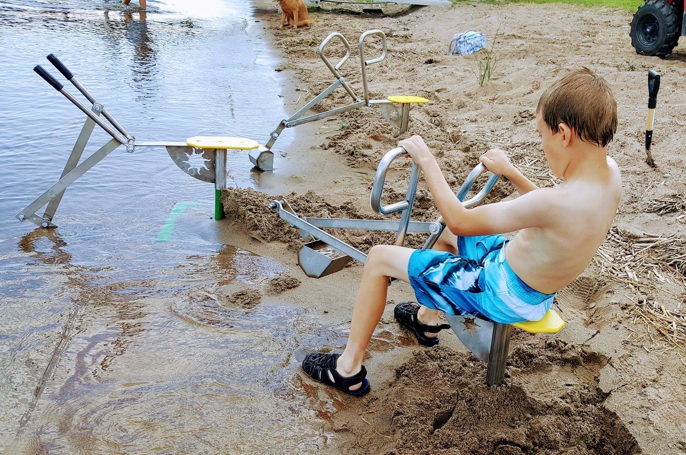 Sand Digger Sandbox Excavator Made Stainless Steel Playground Life Time Wnty