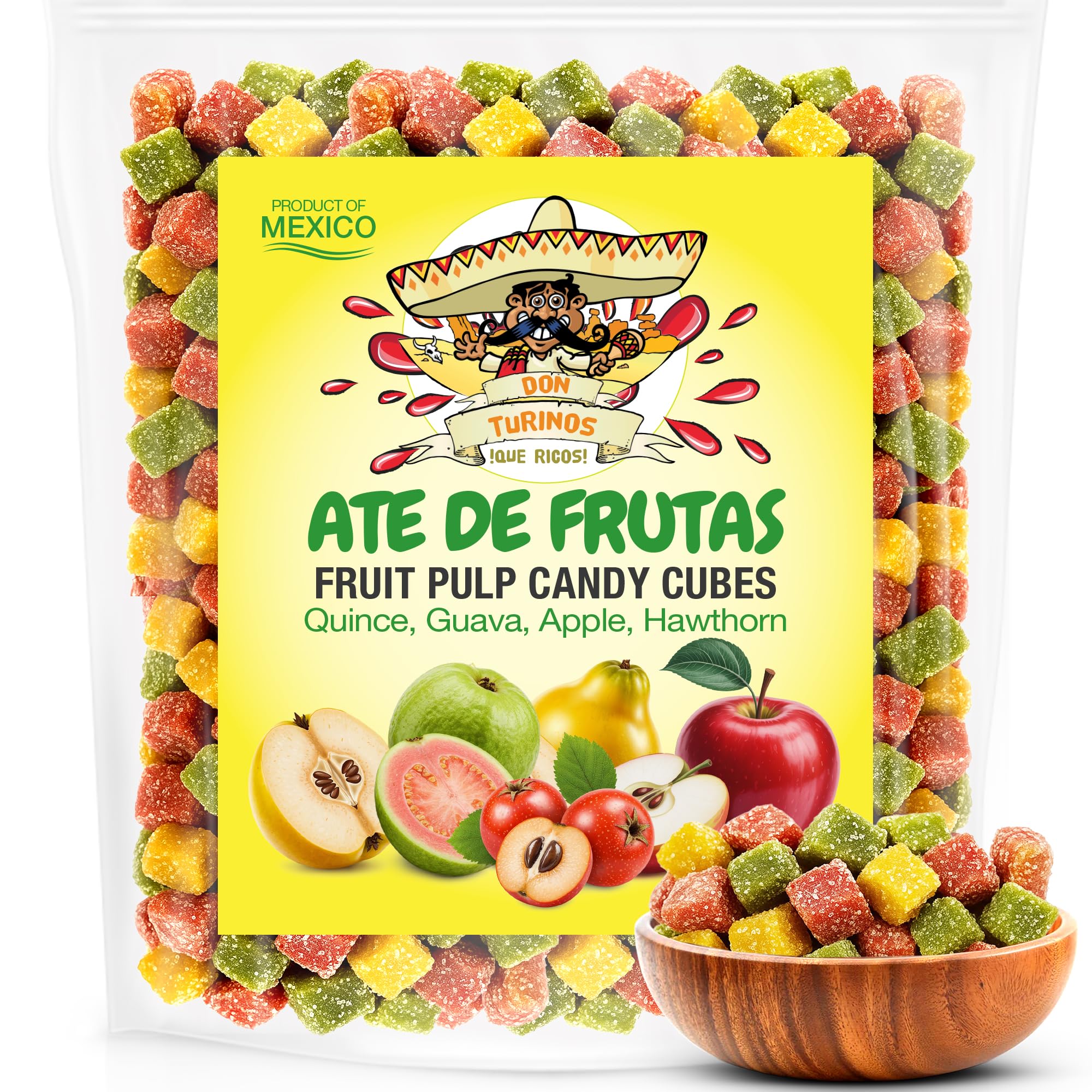 Amazon.com: Mexican Candy Fruit Cubes - Ate de Frutas with Guava