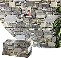 Vista 20 de Dundee Deco Paneles de Pared 3D - Revestimiento Gris Carbón con Aspecto de Piedra, Paneles de Pared con Revestimiento de Espuma de Poliestireno