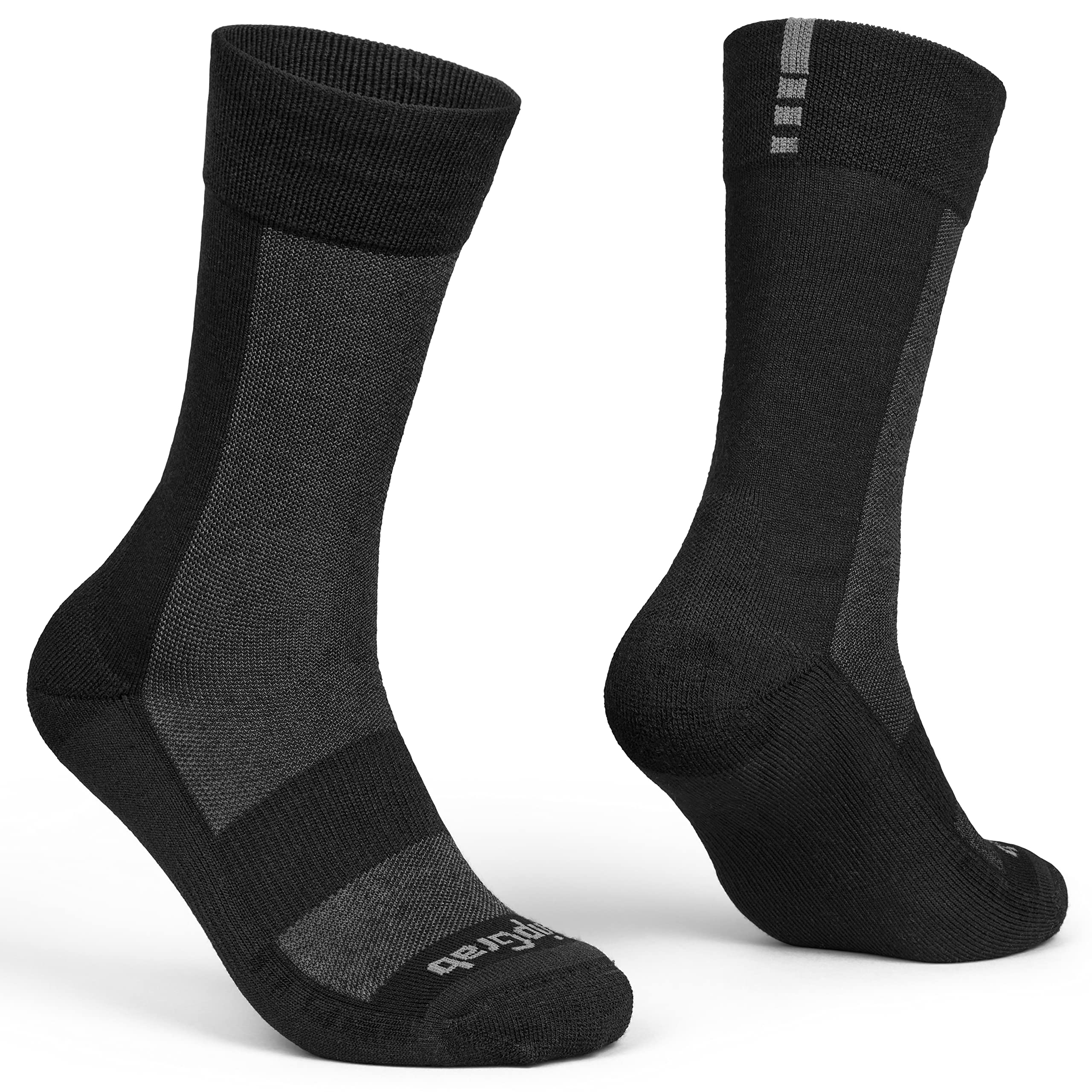 GripGrab Alpine Merino High Cut Winter Cycling Socks Warm Thermal Cushioned Long Wool MTB Road Gravel Bike Sock