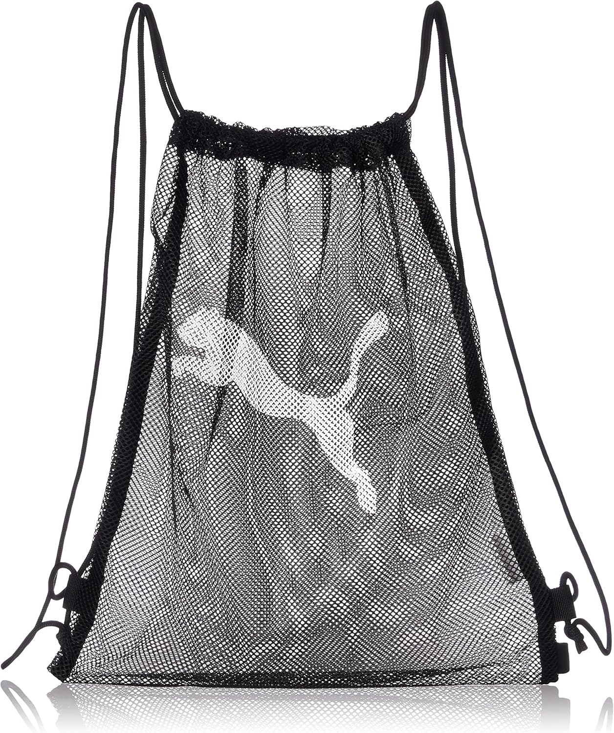 Puma 079268 Mesh Gym Bag, Spring and Summer 23 Color, Black, White (01)