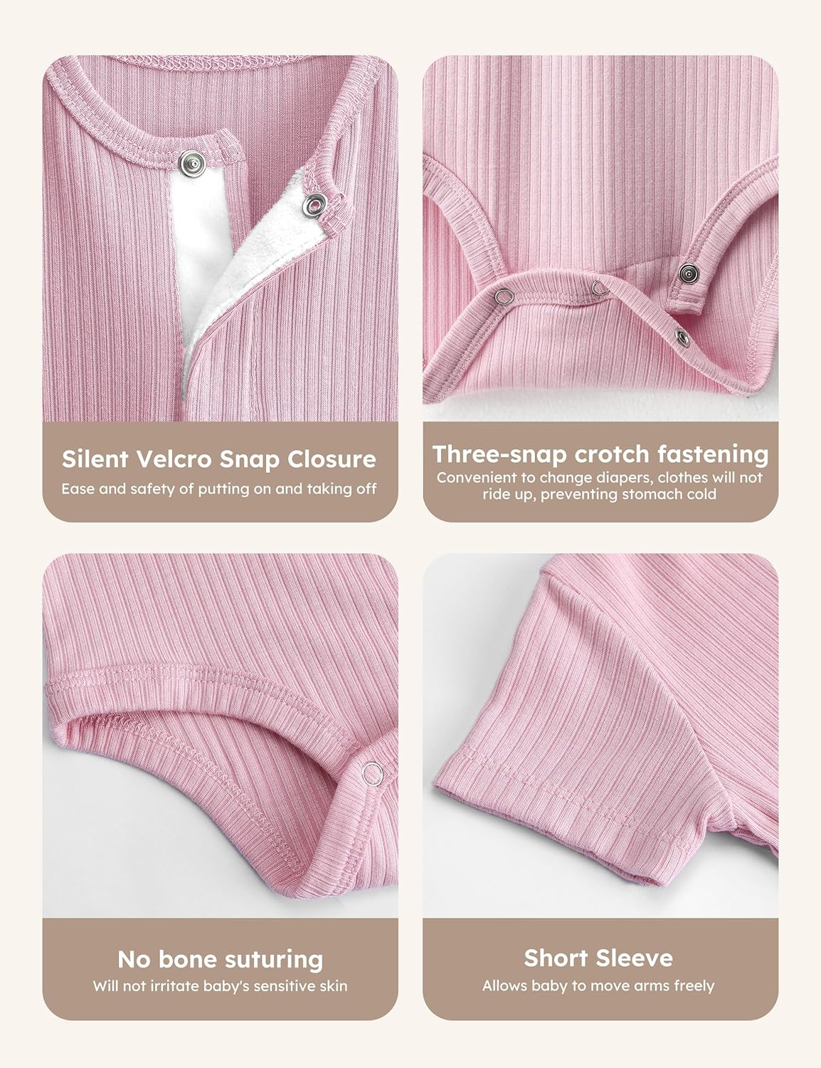Unnivoll Baby Bodysuits Rayon Made From Bamboo Baby Onesies Short Sleeve Infant Newborn Onesies Baby Boys Girls Clothes