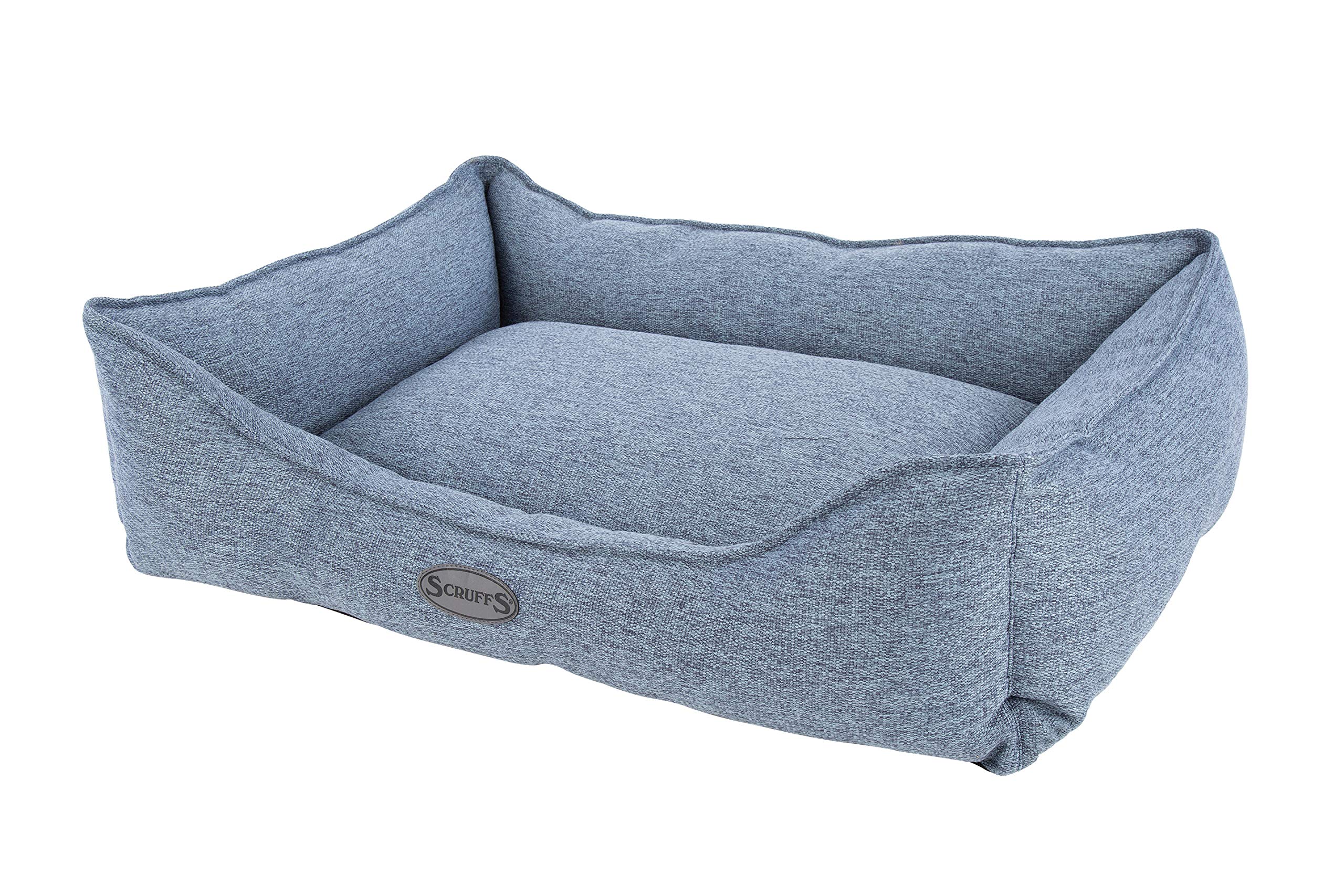 Scruffs Manhattan Large Box Pet Bed - Denim Blue
