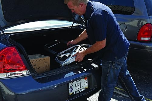 Miniatura 8 de Vestil FHC-250 Carretilla de mano plegable de aluminio con asa de bucle, capacidad de carga de 250 libras, 40-12 pulgadas de alto x 17 pulgadas de