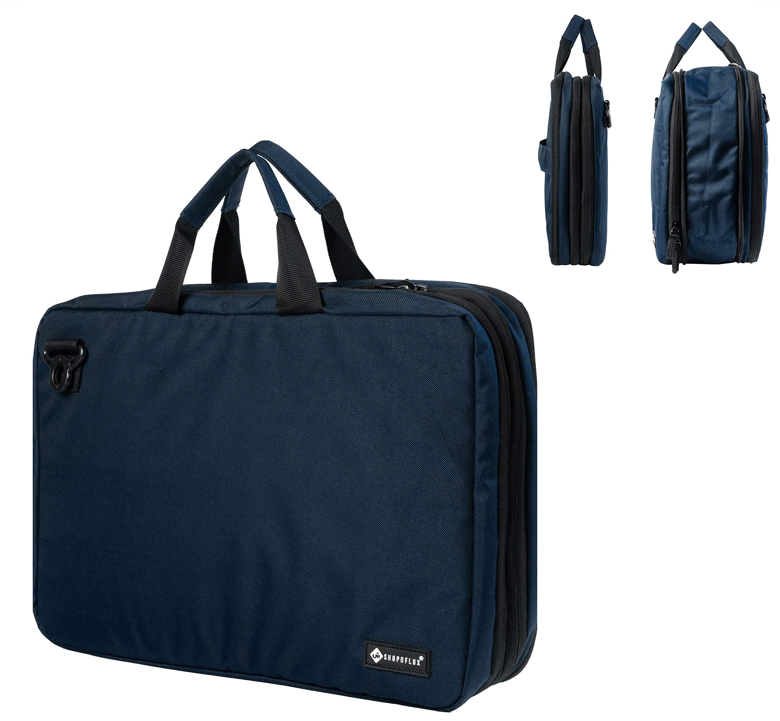 SHOPOFLUX Unisex-Adult Laptop Messenger Bag Slim & Expandable Compatible With Up To 15 15.6 16 Inch Case Bag For Handbag Multipurpose Computer Accessories Storage Bag (Blue) (B09MH95WF3) Amazon Price History, Amazon Price Tracker