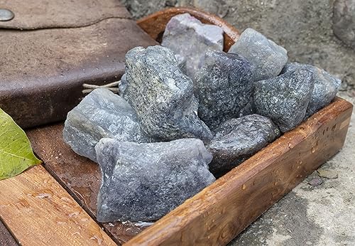 Miniatura 7 de ZAICUS Iolite - Piedras crudas para joyería de más de 1,000 quilates, piedras en bruto para vaso de roca, fabricación de joyas, pulido, cabbing,