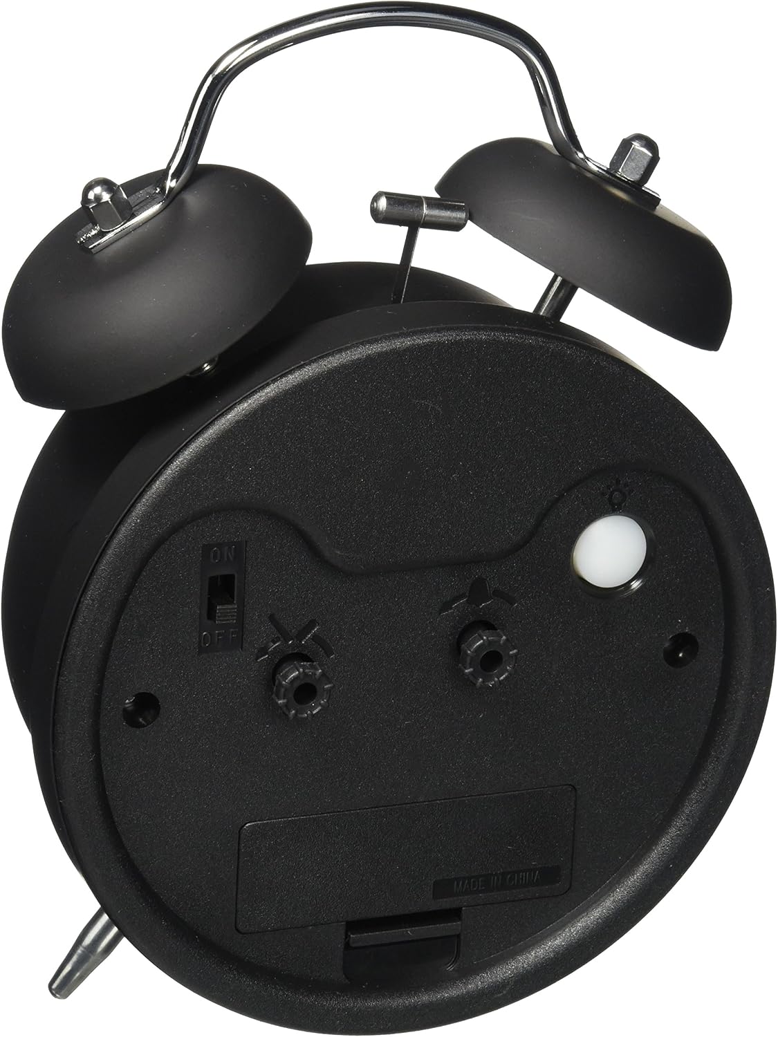HITO 4" Silent Non-Ticking Quartz Analog Alarm Clock w/Extra Loud Alarm and Nightlight (NO43)