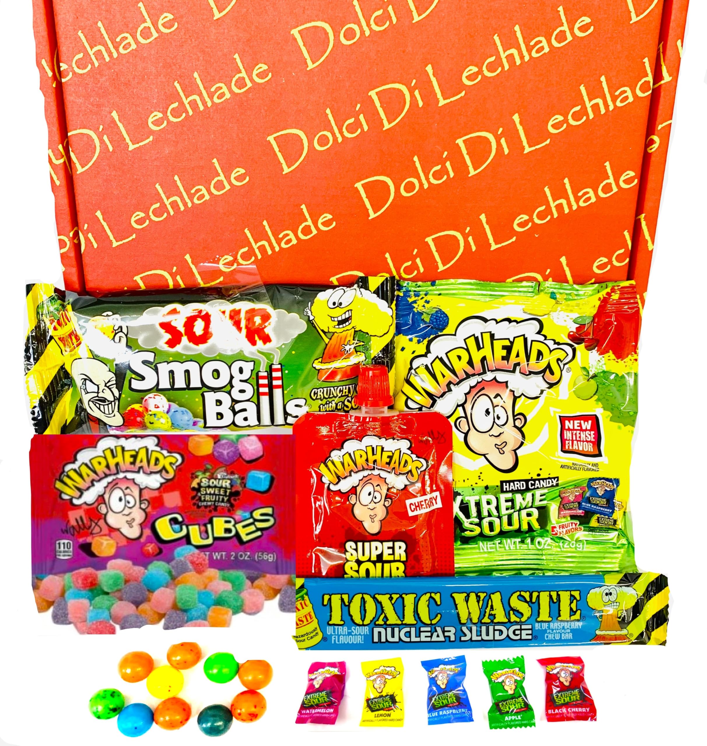 Buy American Sour Sweets Gift Box by Dolci Di Lechlade Warheads vs