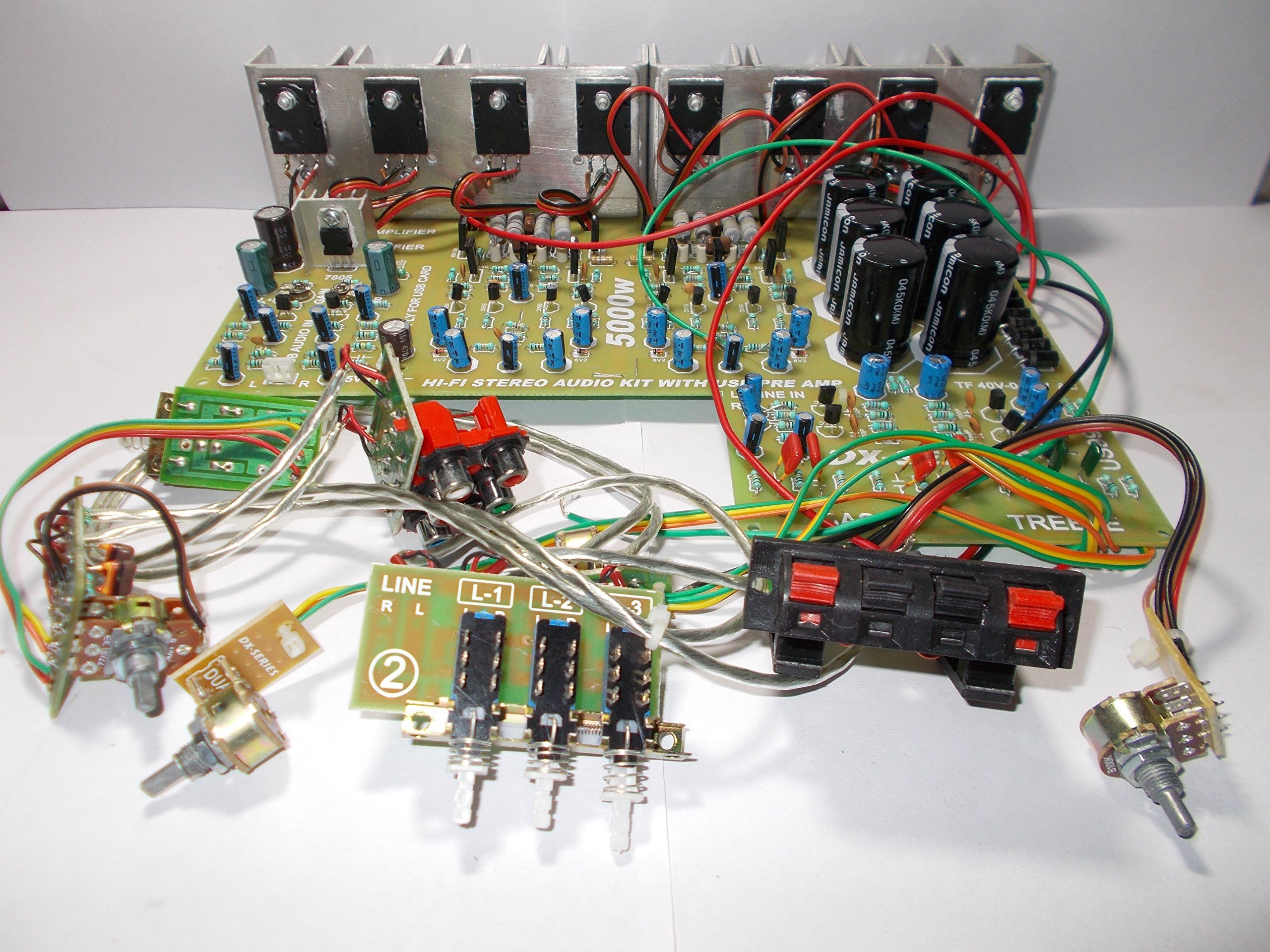 5000 Watt Power Ampifier Board with 8 mosfet Based Ampifier, 15-inch Woofer Easily Run