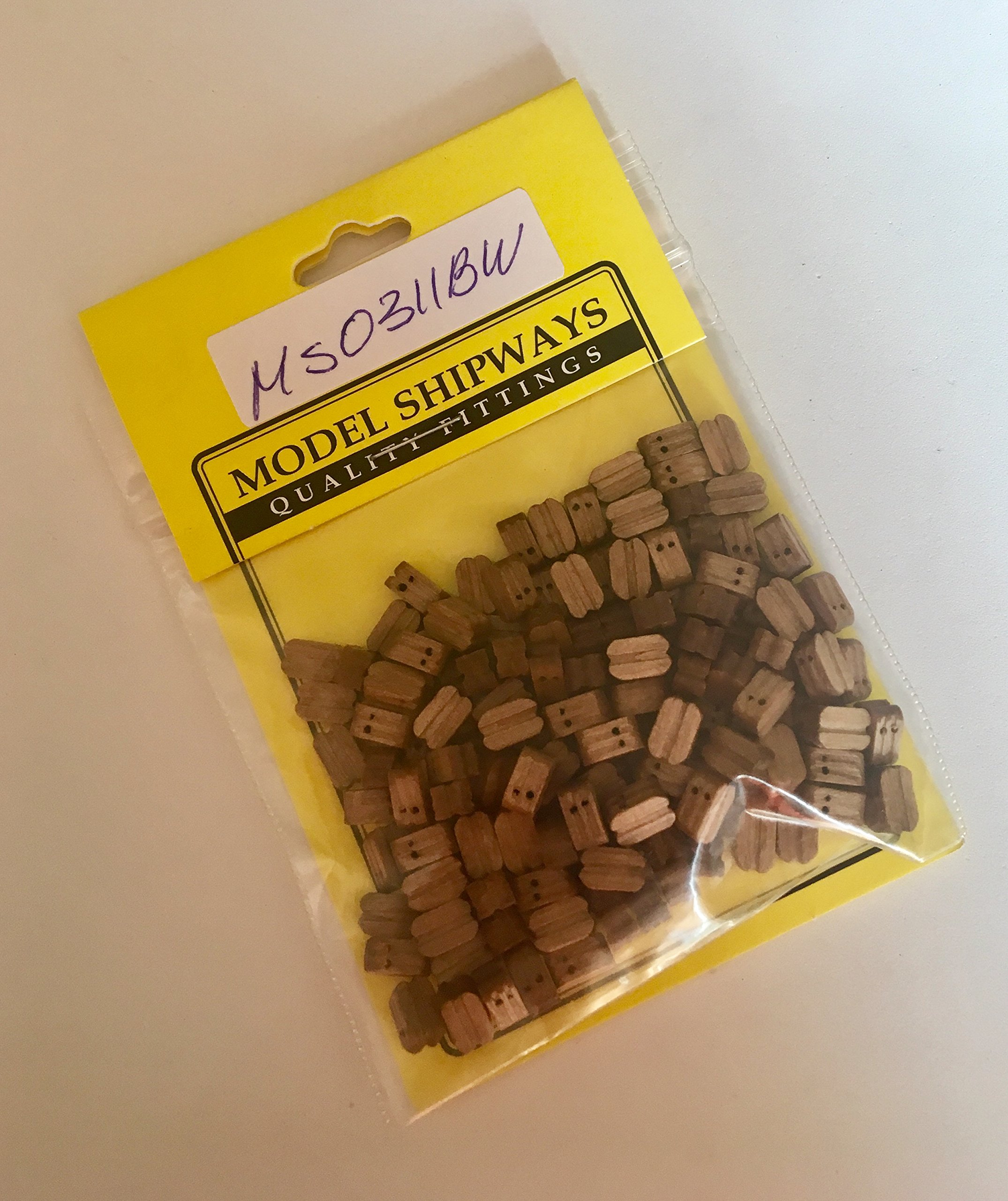 Model Expo Double Sheave Blocks Boxwood 1/4