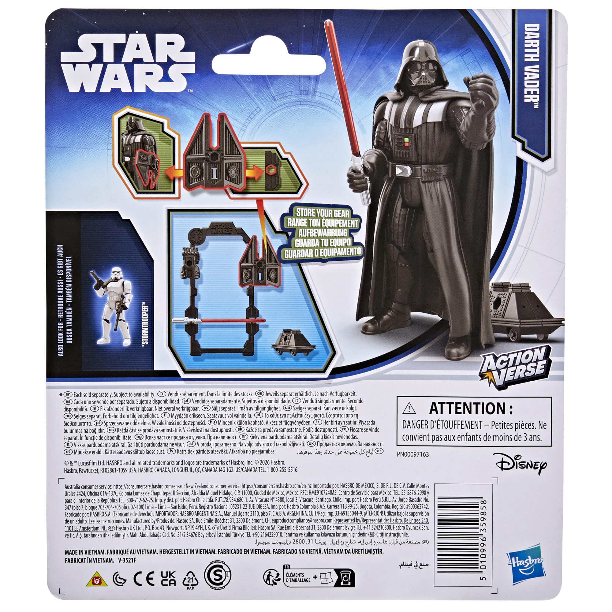 希少STAR WARS Darth Vader フィギュア4体セット Star Wars ActionVerse Darth Vader 4.5-Inch Action Figure