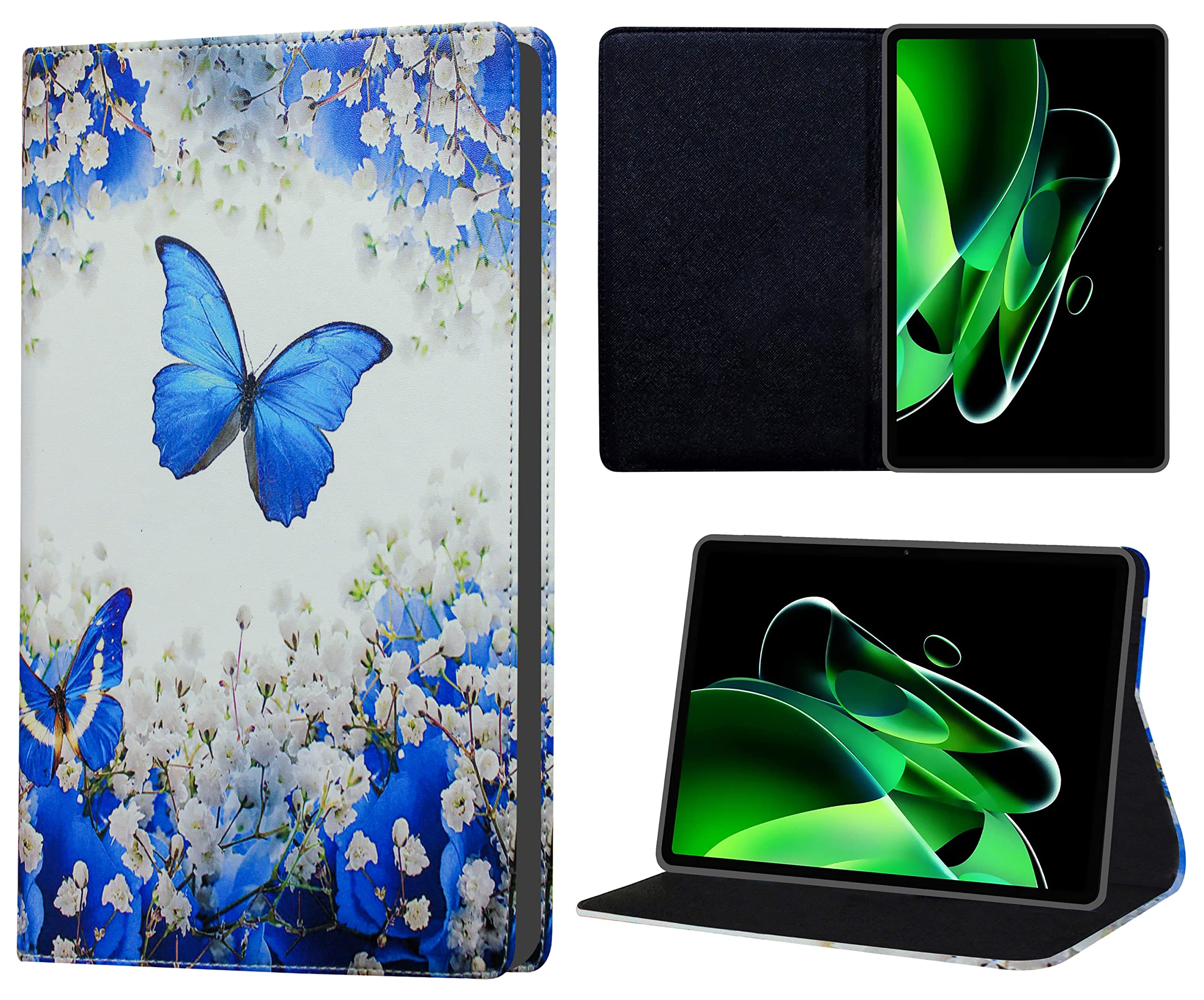 TGK Printed Classic Design Leather Folio Flip Case with Viewing Stand Protective Cover for Realme Pad X 11 inch Tab (Butterfly & Flowers) (B0BC64JJLF) Amazon Price History, Amazon Price Tracker