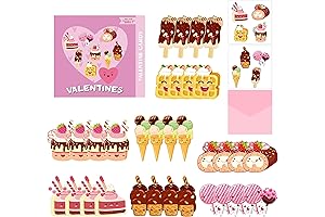 Endearing Valentine's Day Cards for Kids with Sweet Treats