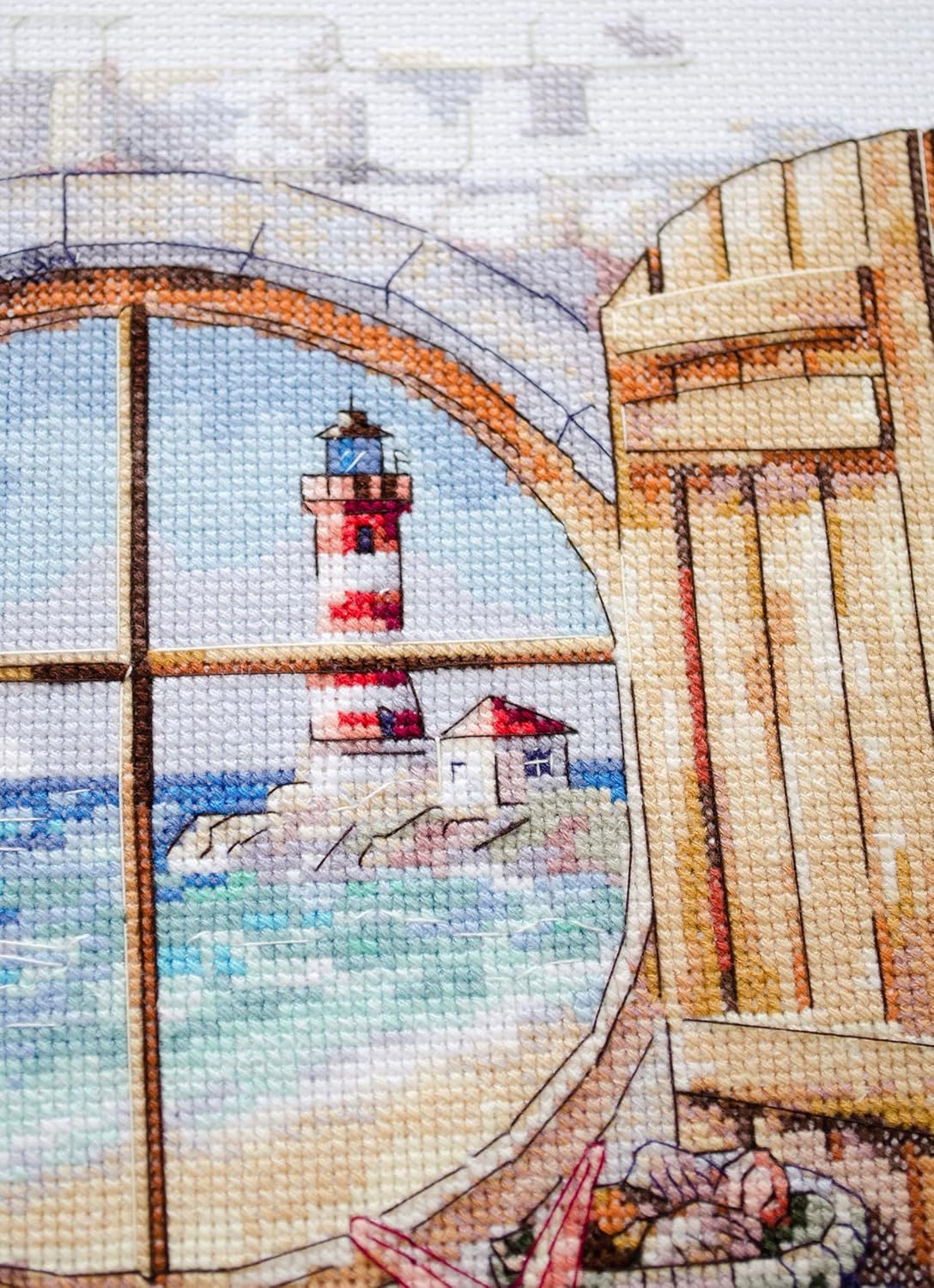 Wizardi Counted Cross Stitch kit - Whisper of The Wind AH-252 Abris Art