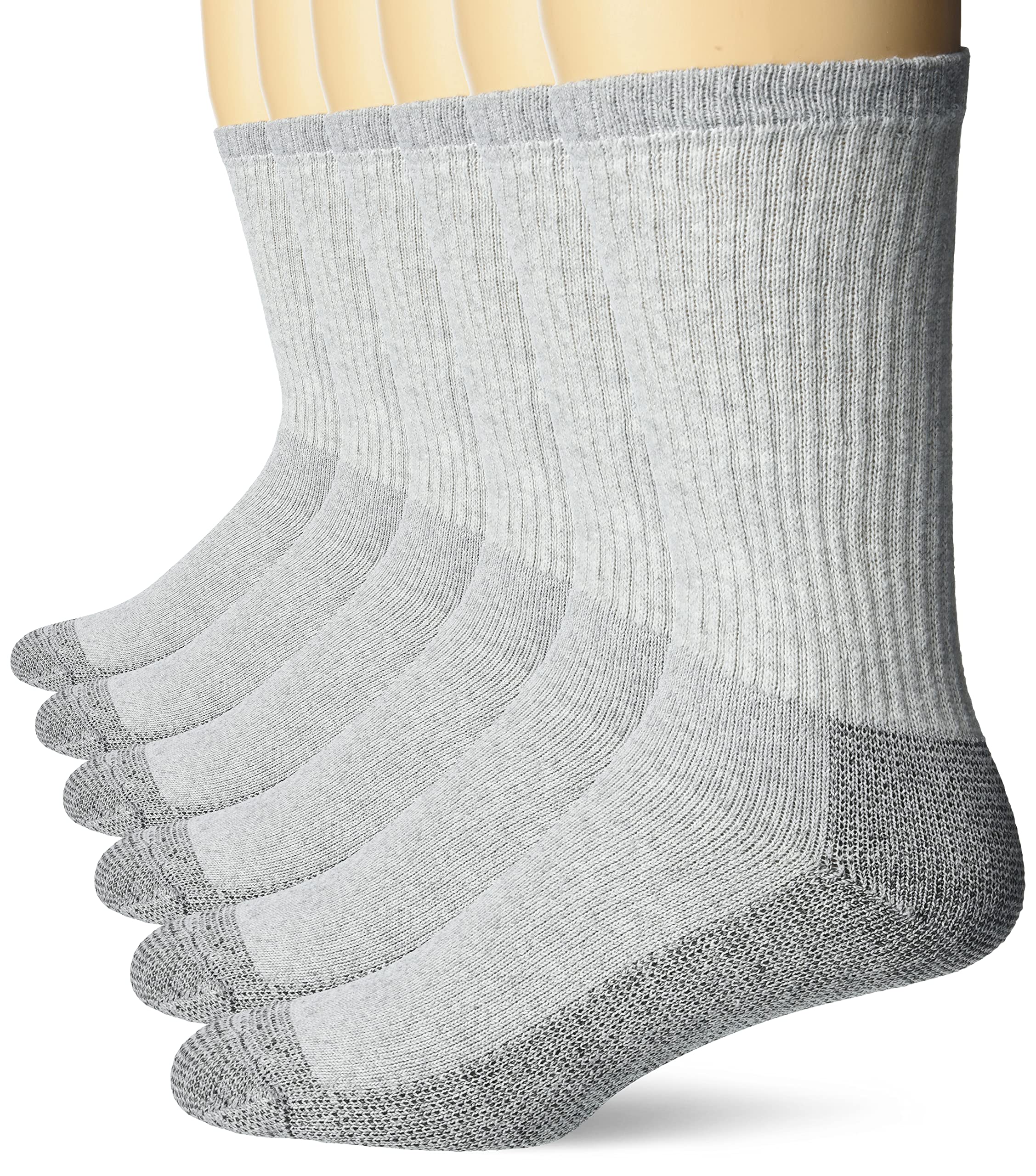 Men's Full Cushion Heavy Duty Work Crew Socks (6 Pair Pack)