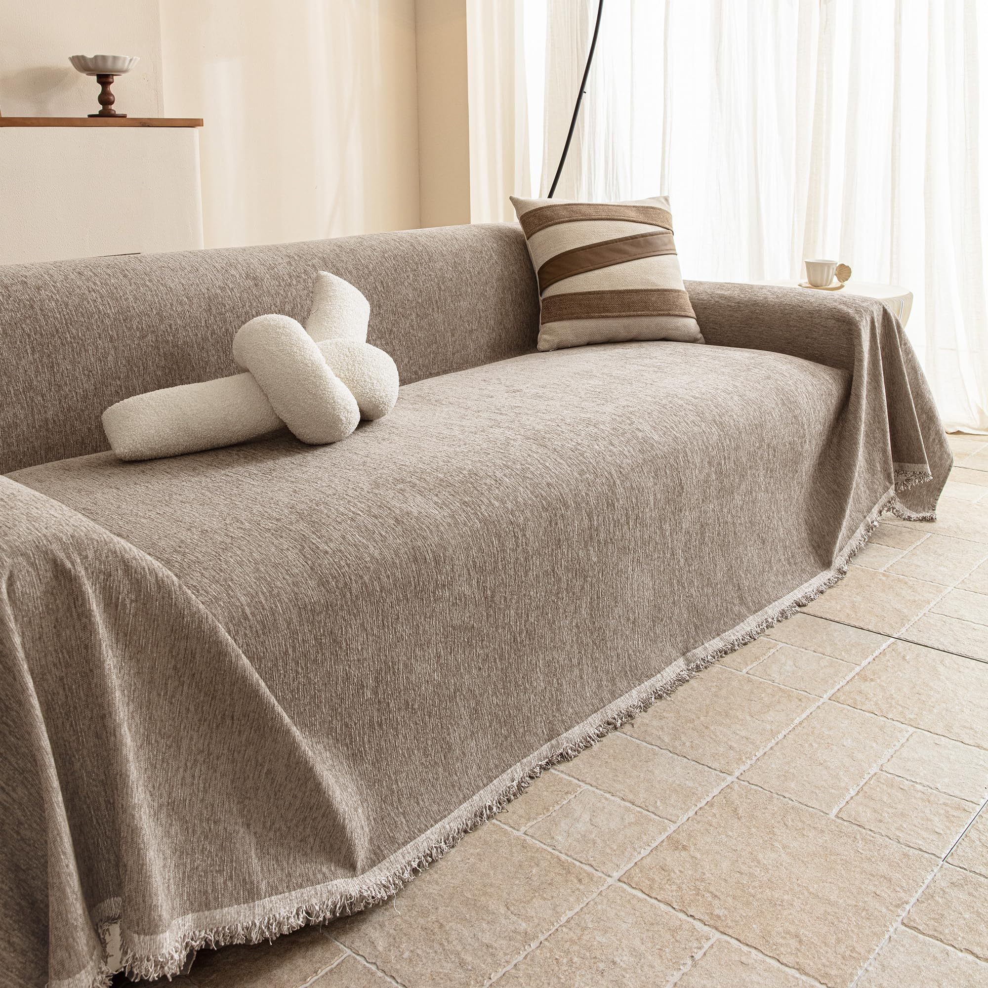 MYSKY HOME Sofa Überzug L Form Kratzschutz Sofa Katze