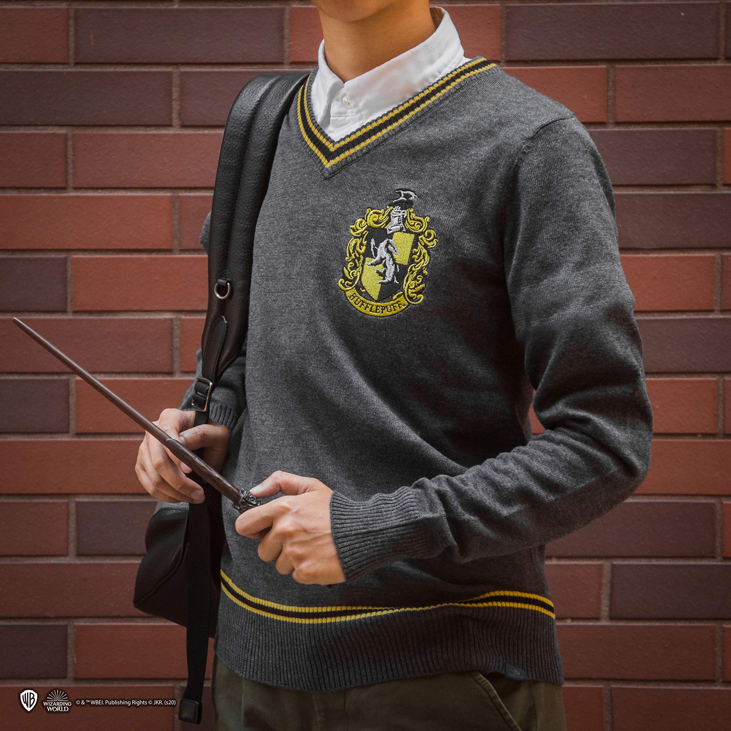 T-Shirt Uomo Harry Potter – Tassorosso – ABYstyle – Colore Grigio E Giallo, Taglia XL, Manica Corta, Ufficiale