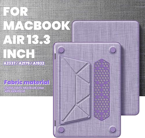 Miniatura 27 de DTangLsm Funda rígida resistente para M4 MacBook Air de 15 pulgadas 2025 2024 2023 M4 M3 M2 A3241 A3114 A2941, resistente carcasa rígida resistente