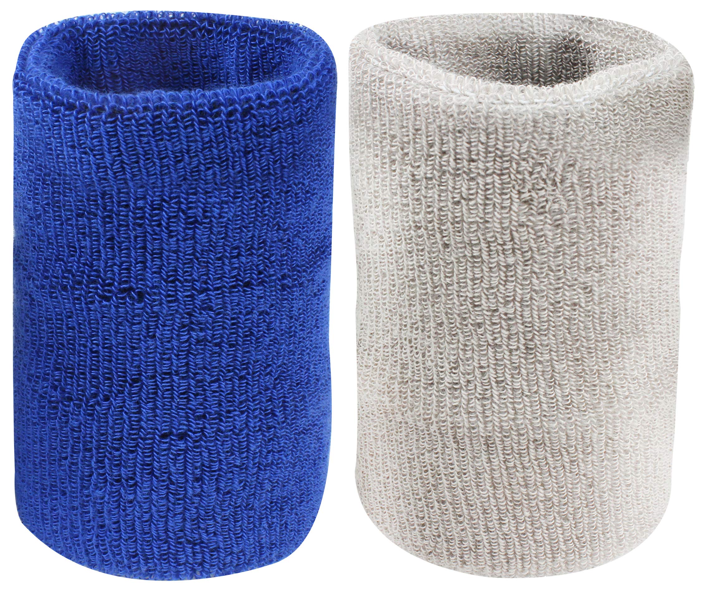 Neska Moda Unisex Navy and Grey Pack of 2 Cotton Wrist Band (B07TCHCBLB) Amazon Price History, Amazon Price Tracker