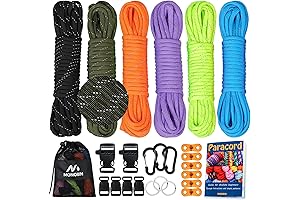 MONOBIN Reflective Paracord for Bracelets: Craft Lanyards, Collars, and Gifts!