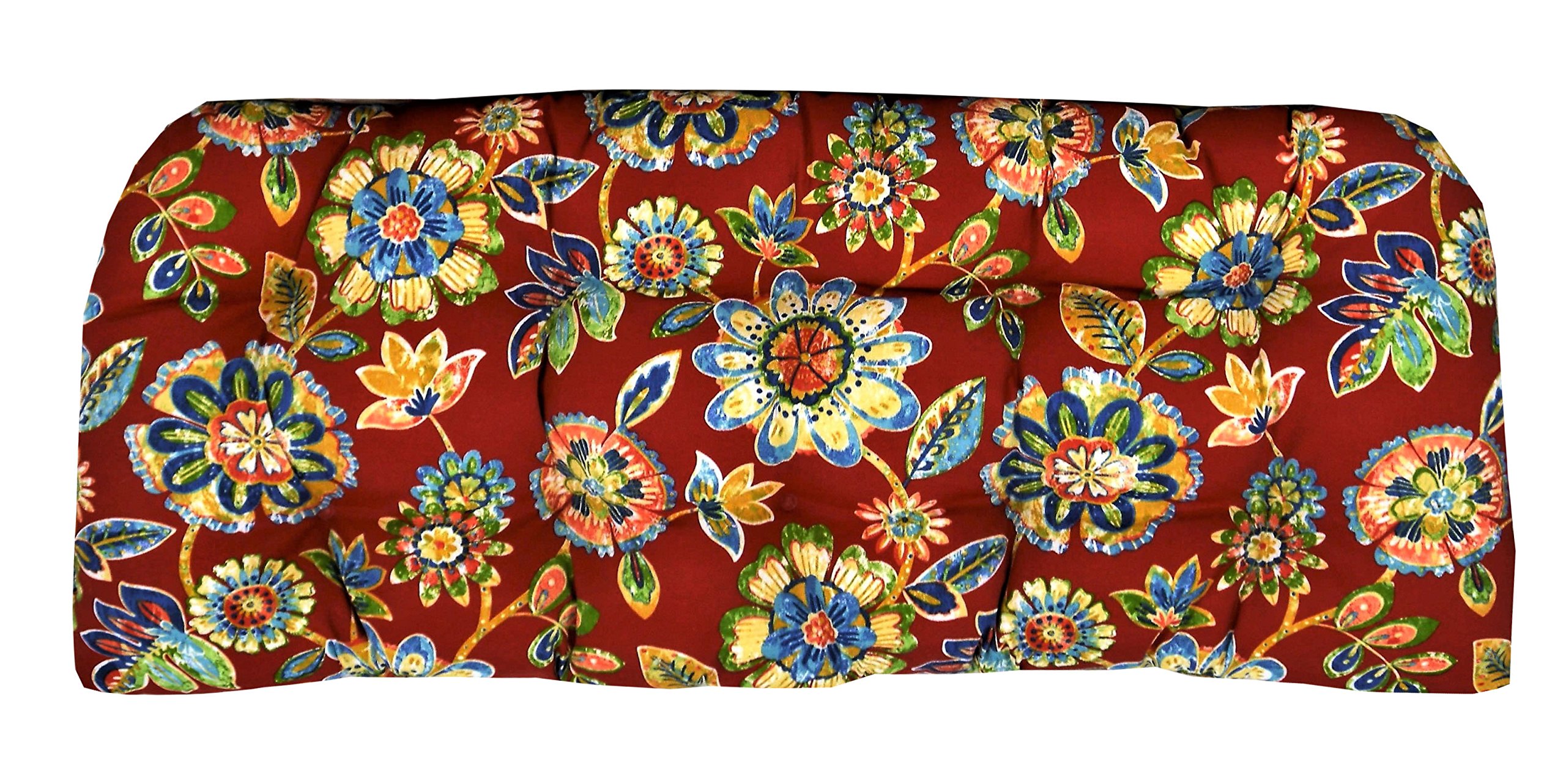 RSH DECOR: Tufted Wicker Loveseat Cushion | 41” x 19