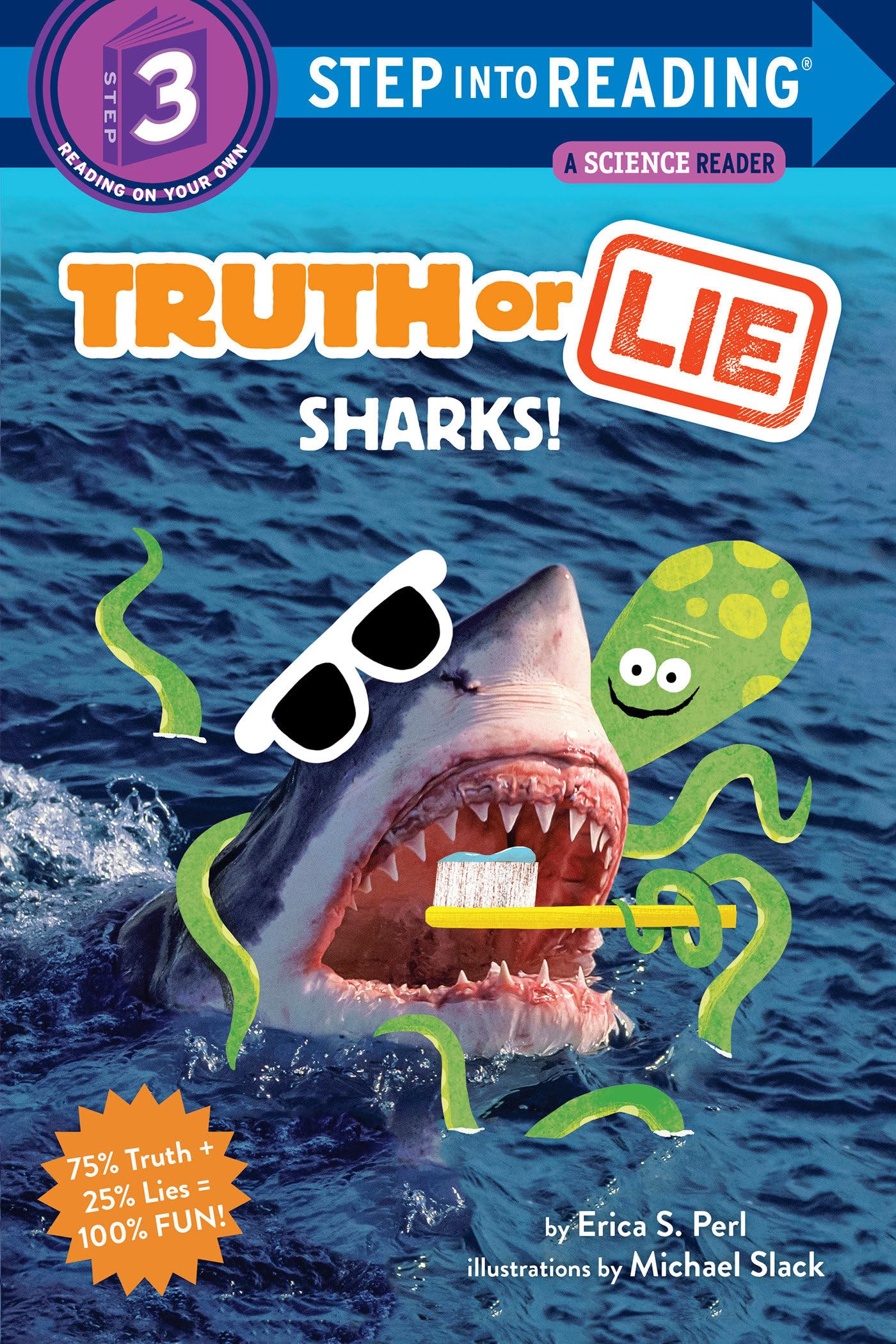 Cover of Truth or Lie: Sharks! (Step into Reading)