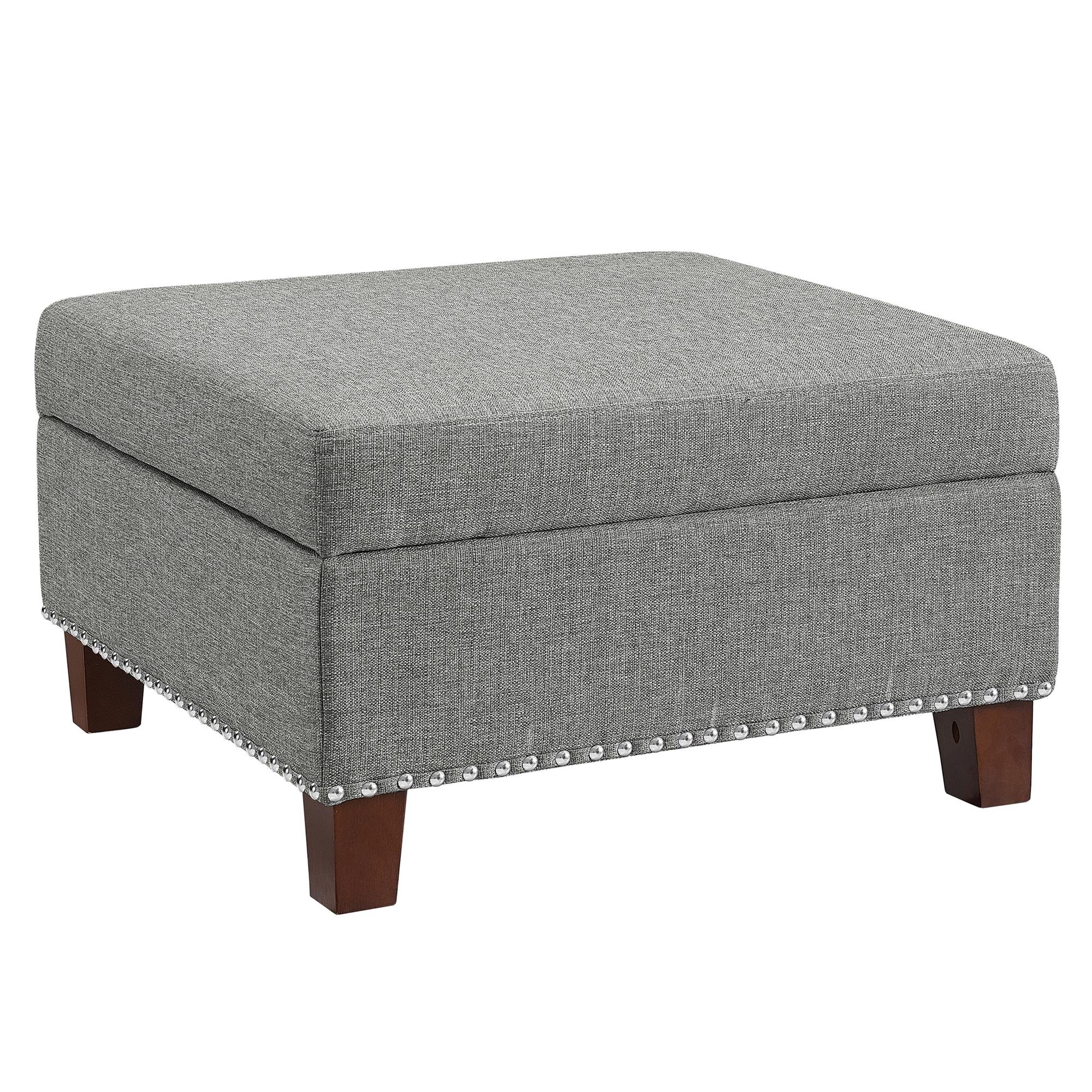 Leffler Home The Elegant Hixon Square Upholstered Ottoman