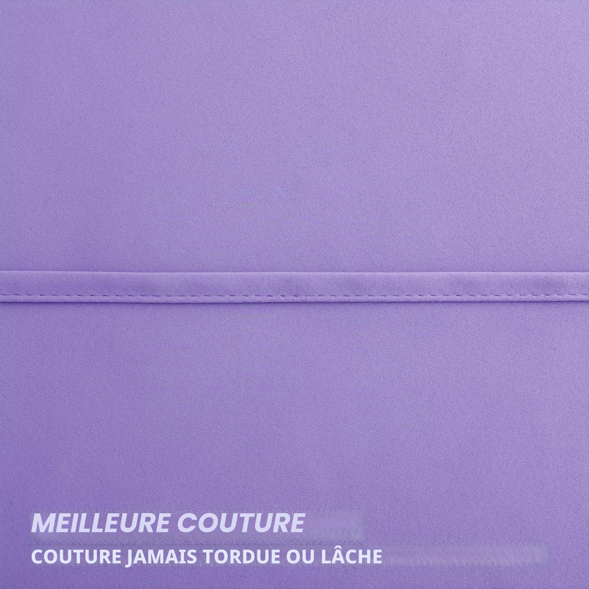KOUFALL Lot de 2 Rideaux occultants à Isolation Thermique pour Chambre à Coucher de Fille, dortoir, Violet, Lilas, Violet, 106 x 160 cm de Long