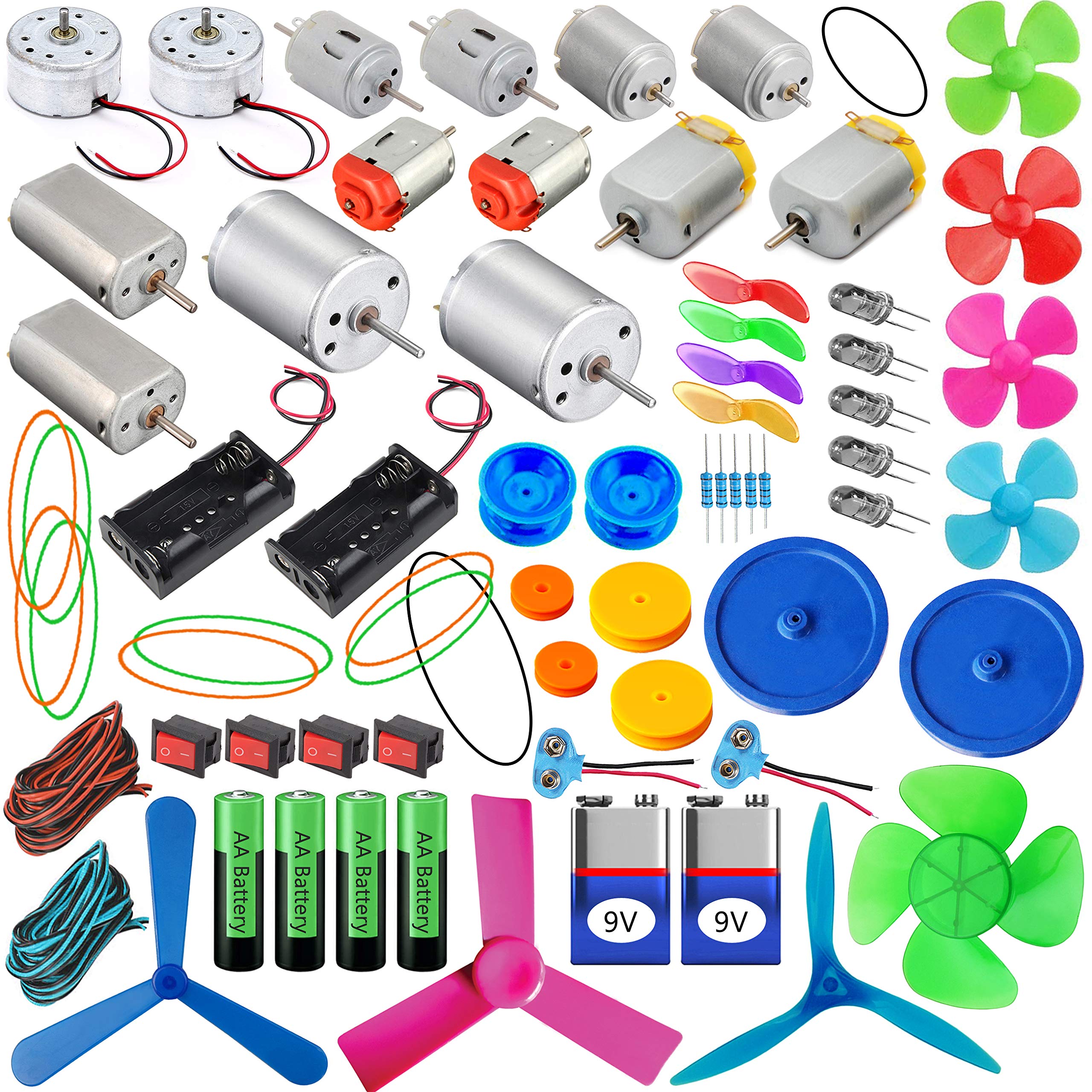 Kit4Curious69 Components in one Box - Motor Fan Pulley Mega Kit