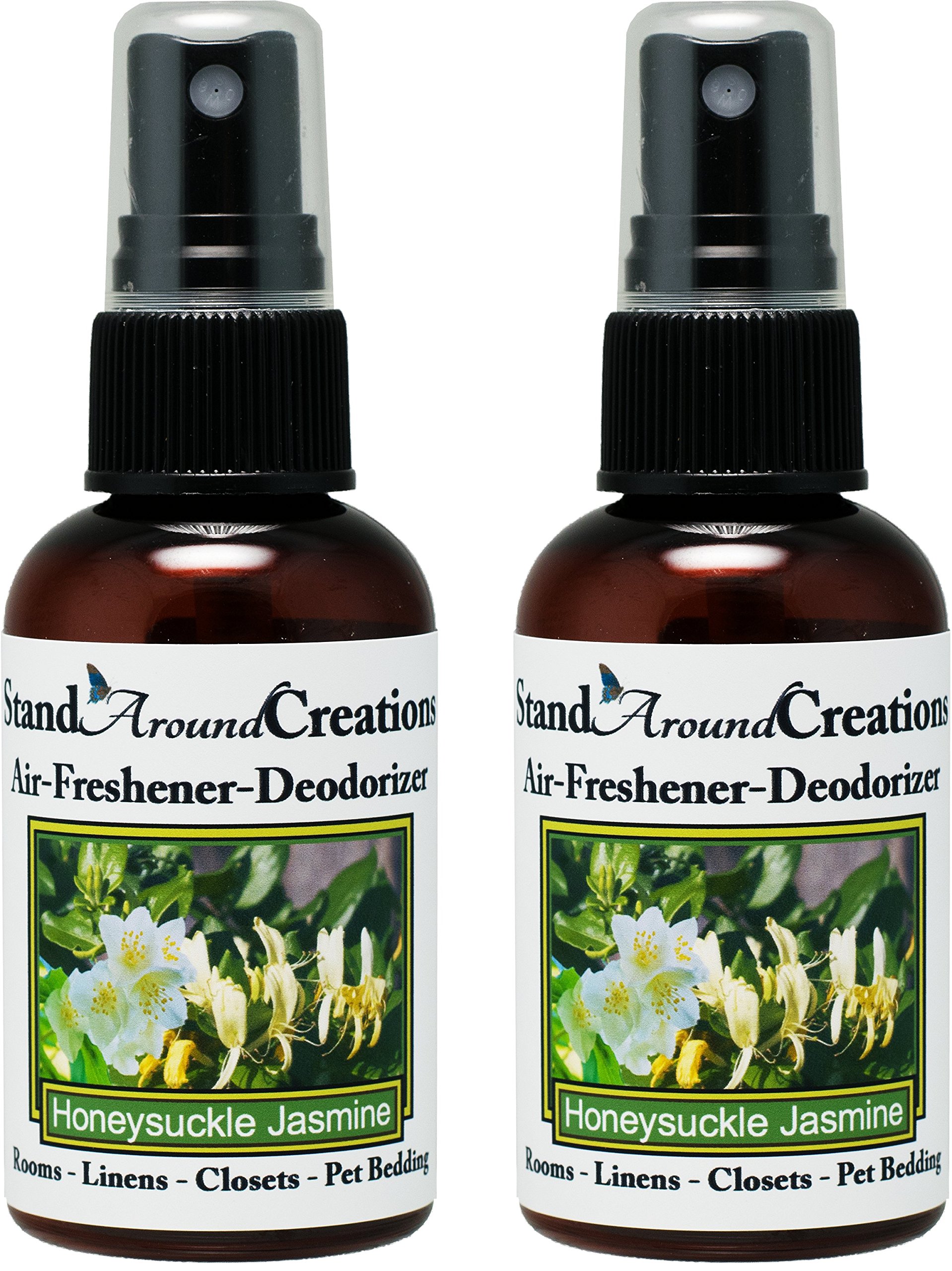 Set of 2 - Concentrated Spray For Room/Linen/Room Deodorizer/Air Freshener - 2 fl oz - Scent - Honeysuckle/Jasmine