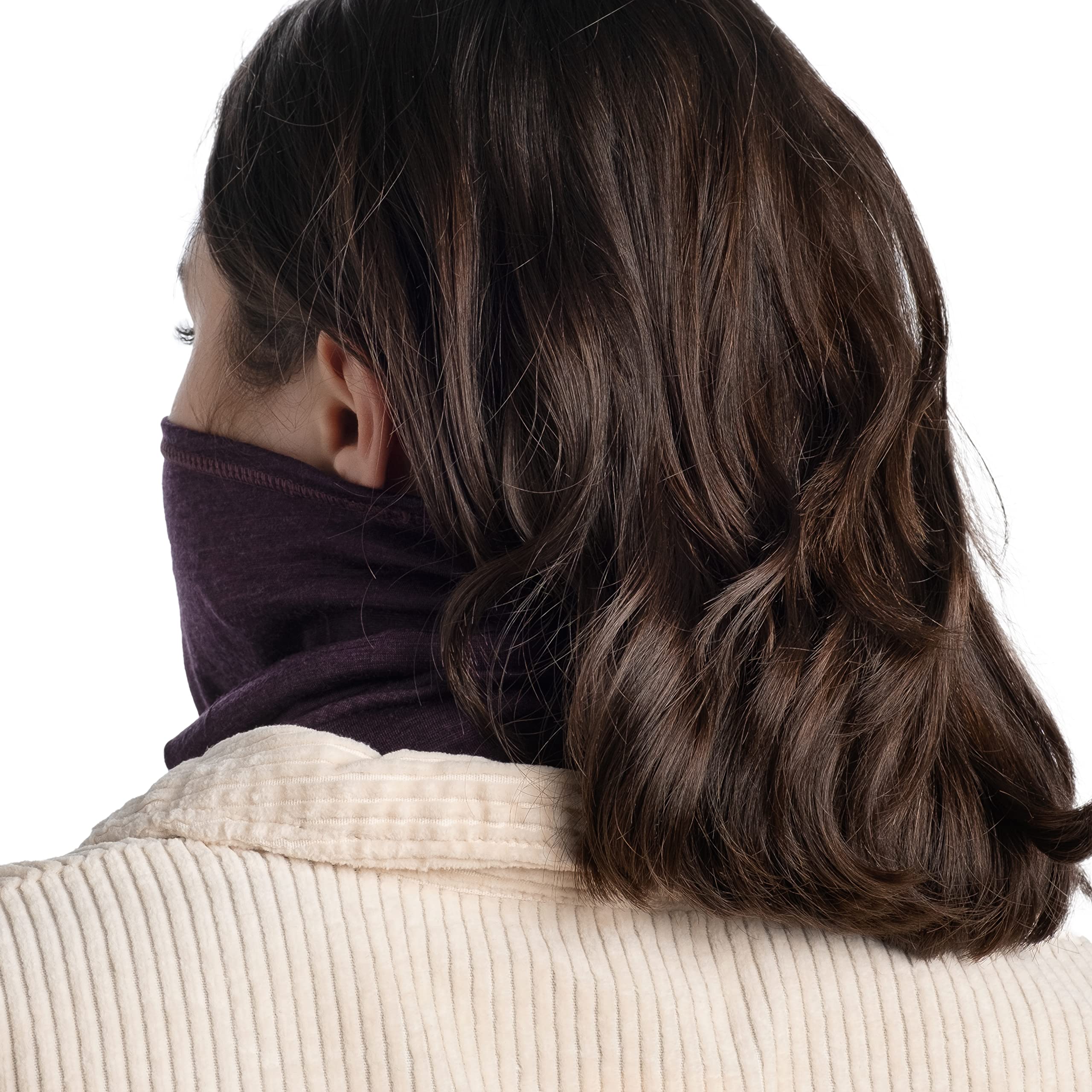 Buff Merino Lightweight 113010.603.10.00 Chusta Wielofunkcyjna, Bordowy, 35 cm