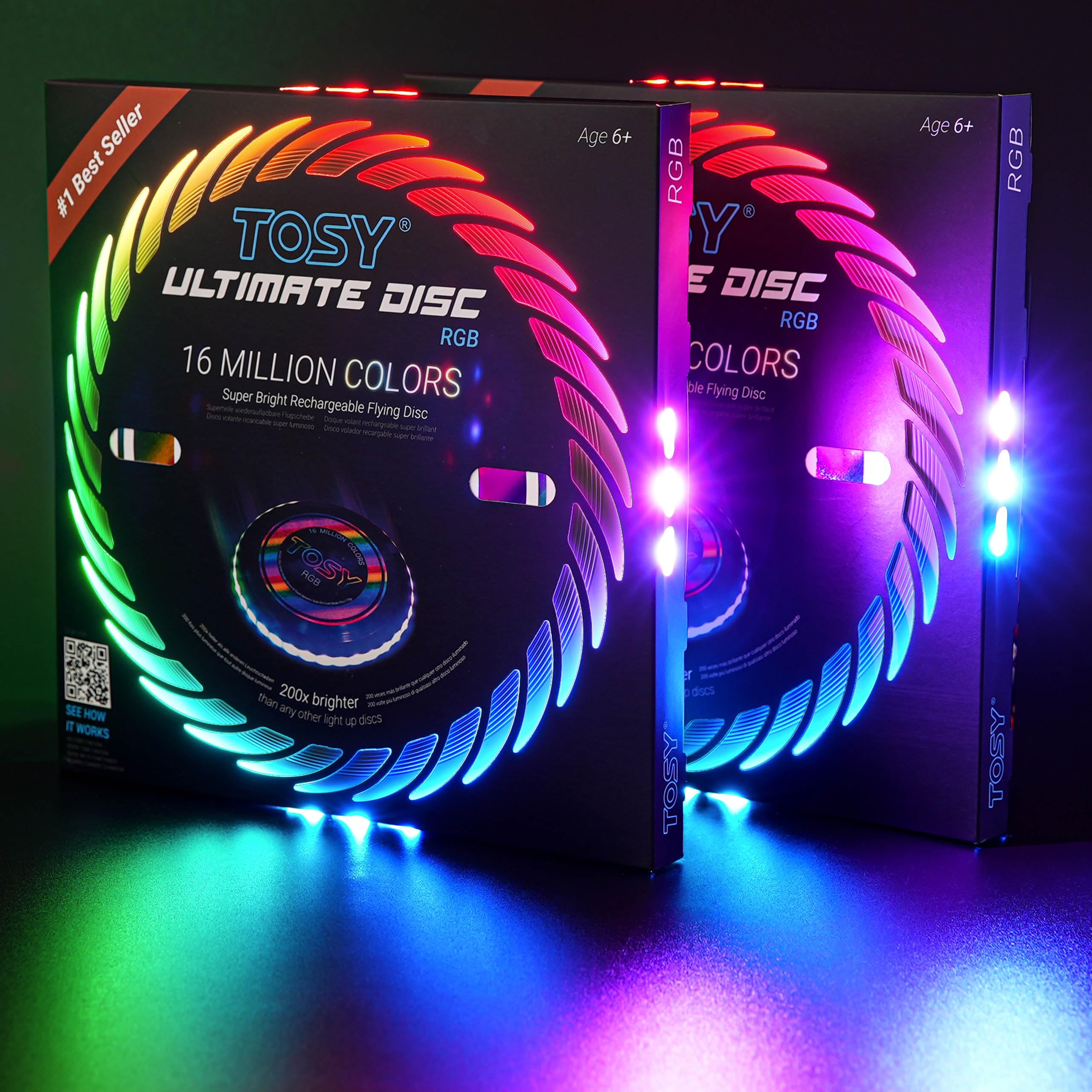 Amazon | TOSY 1600万色フライングディスク - 36個のRGB LED 非常に