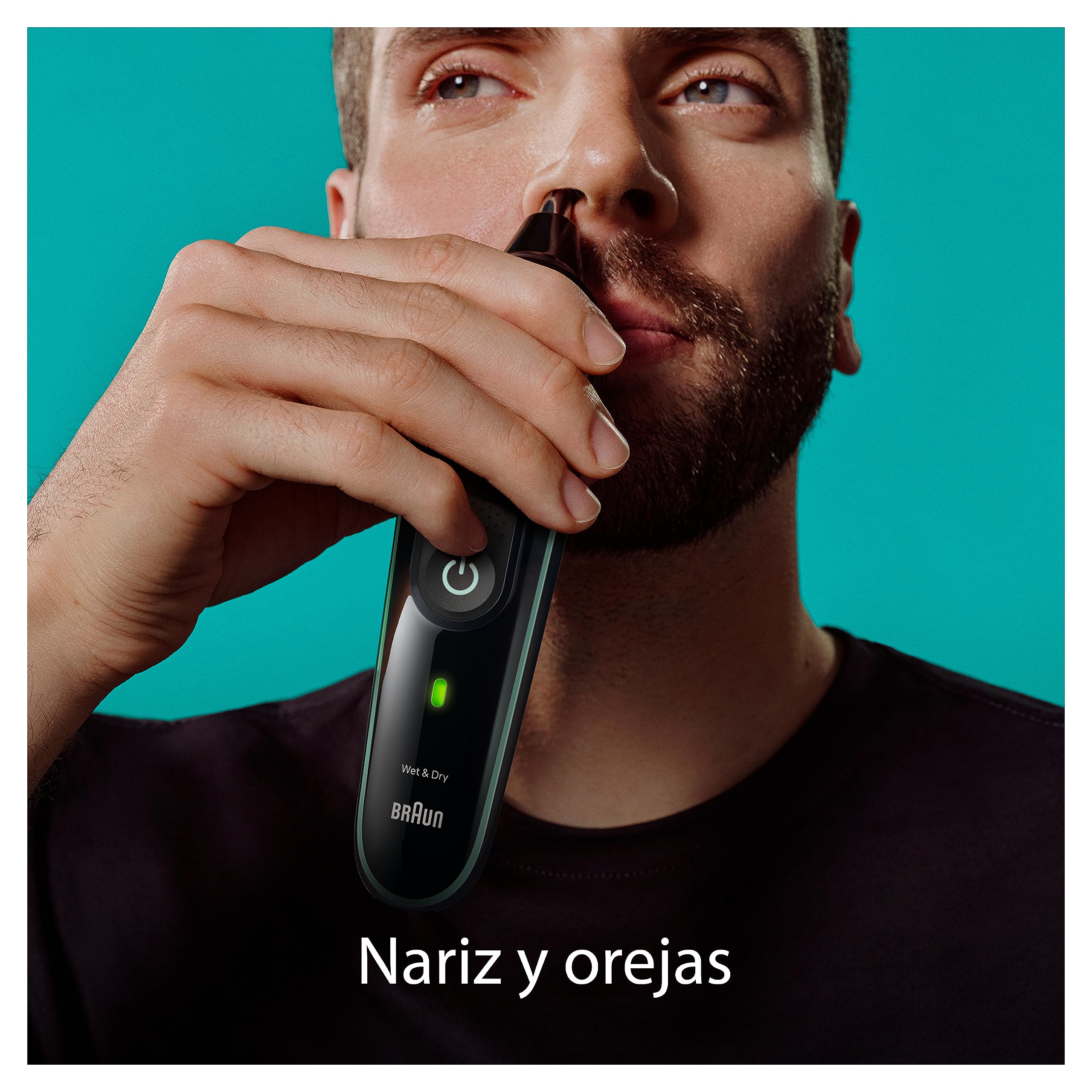 Braun Recortadora de Barba Series 3, Máquina Cortar Pelo, Máquina de Afeitar, Cortapelos Hombre Kit 8 en 1 para Barba, Pelos Y Mucho Más, MGK3441