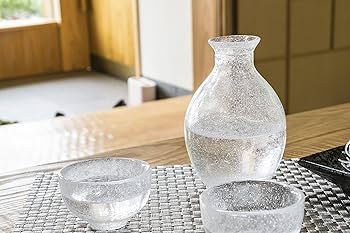 Amazon.co.jp: 吉谷硝子 江戸硝子 淡雪 徳利 220ml YO-409