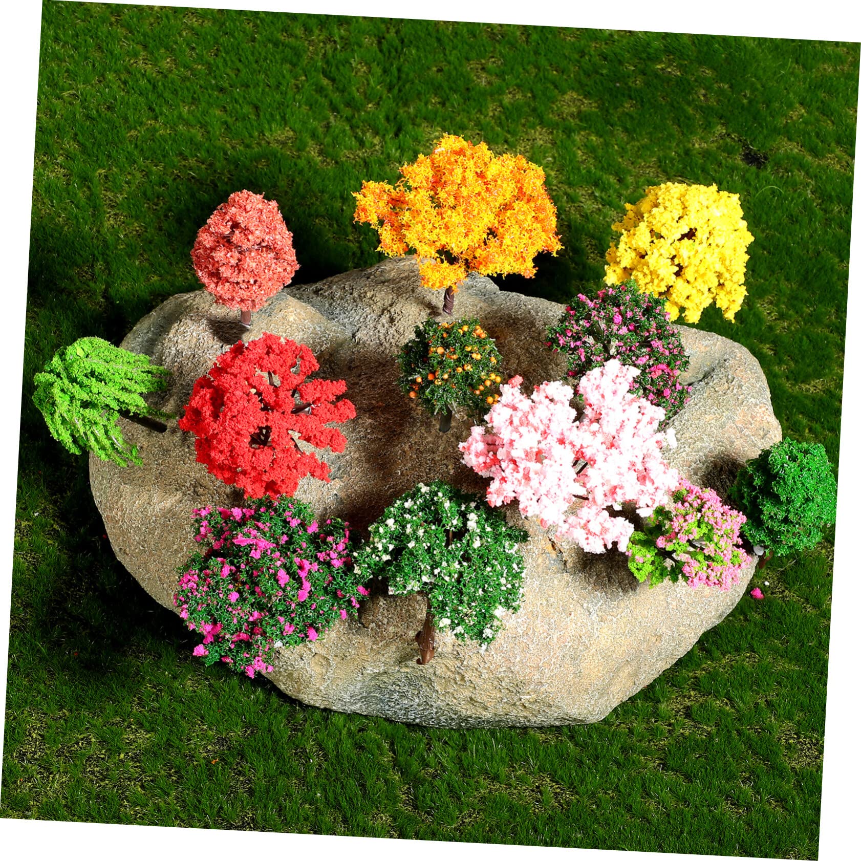 BESPORTBLE 60pezzi Alberi Modellini Per Paesaggi Miniaturizzati Decorazioni Realistiche Per Scene Ferroviarie e Miniatura Varietà Di Specie e Per Maggiore Vivacità