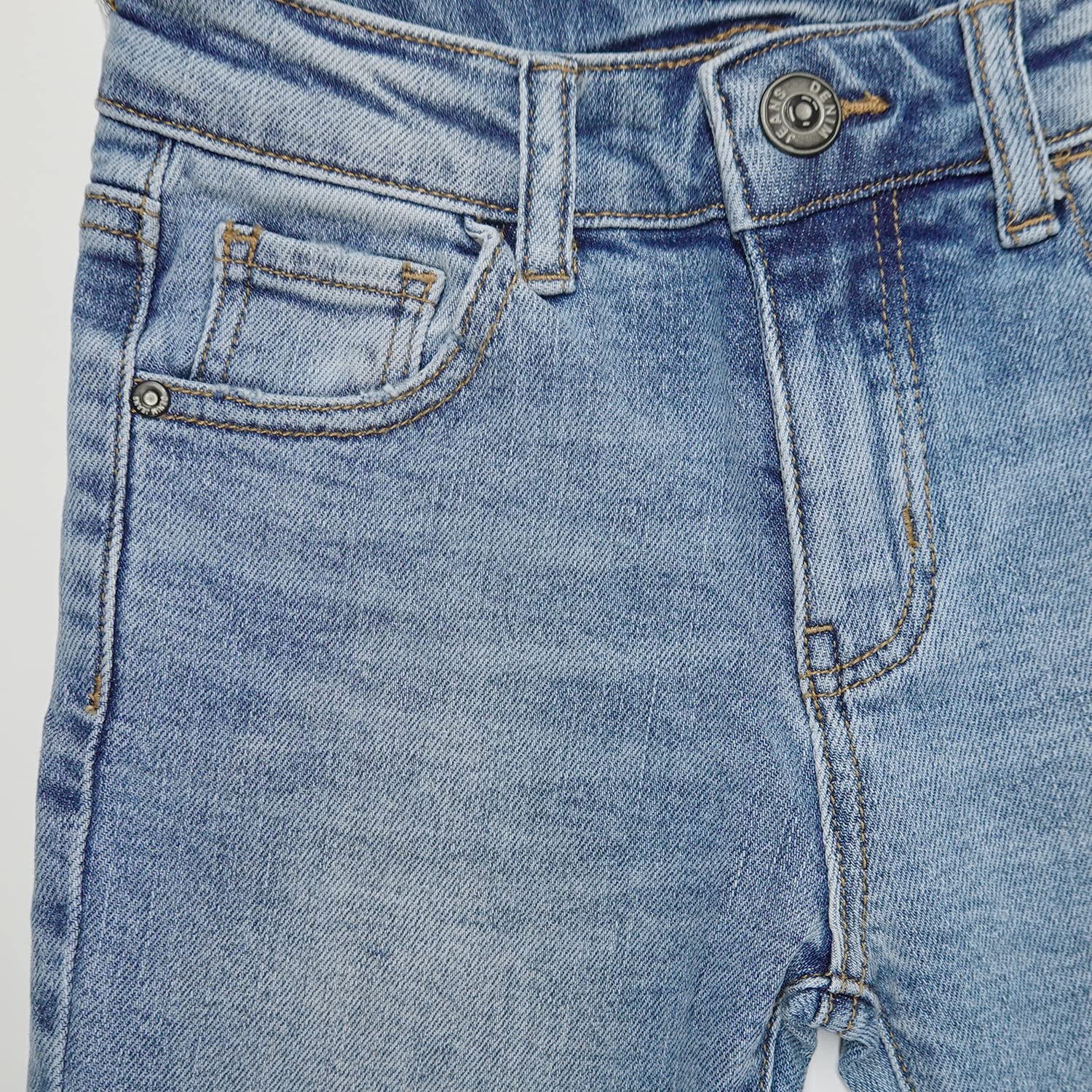 KIDSCOOL SPACE Pantalones Vaqueros niñas, pequeña Banda elástica Grande en el Interior, Pantalones Vaqueros elásticos Micro Acampanados Corte Bota