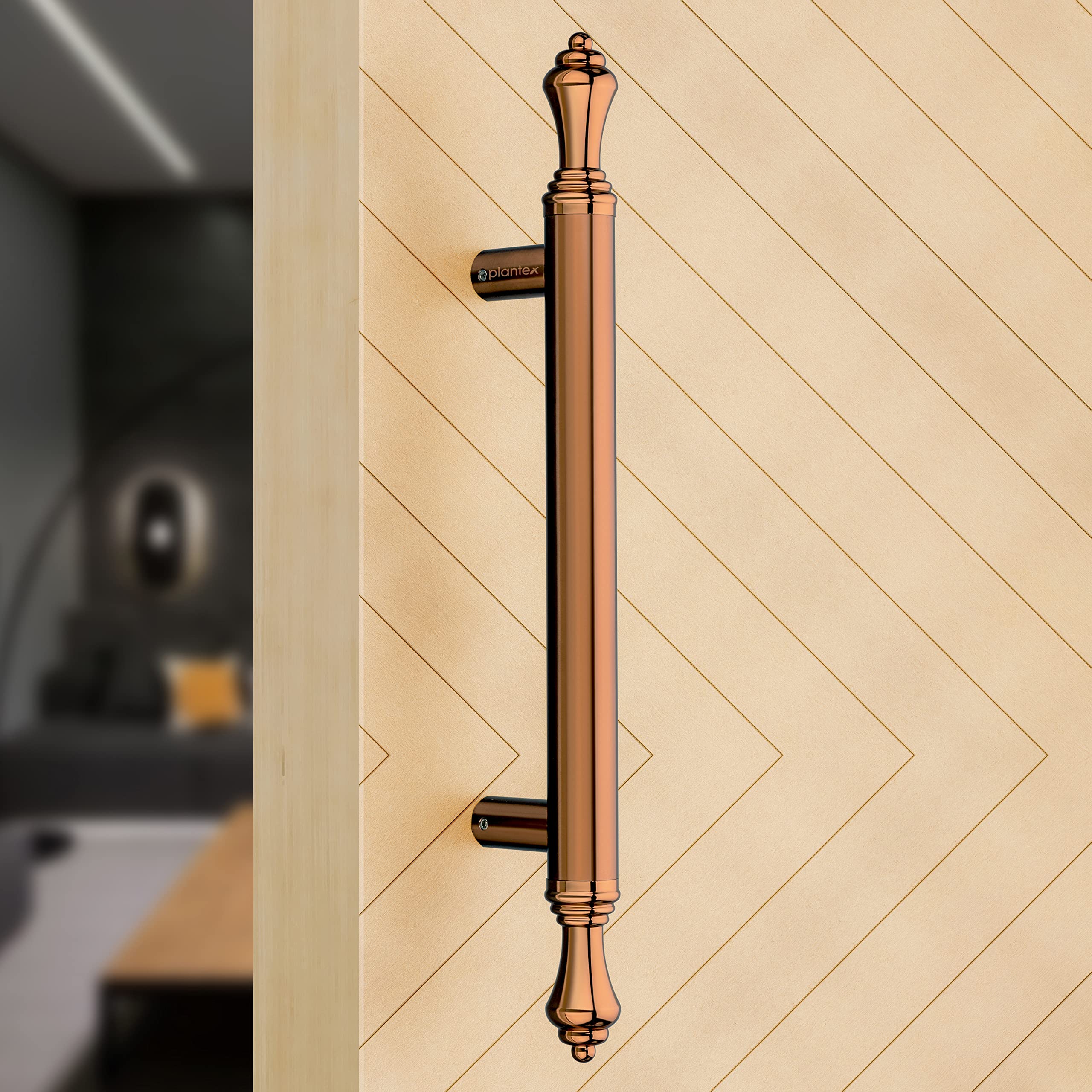 Plantex Rose Gold Door Handle - 14 Inch -4