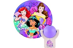 Projectables Disney Princess Night Light Magically Illuminates Walls or Ceilings with a...