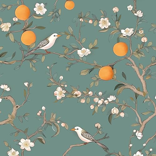 Miniatura 9 de Papel de contacto floral de 17.5 x 393 pulgadas, papel tapiz floral vintage para despegar y pegar, autoadhesivo, extraíble, impermeable, cubierta de