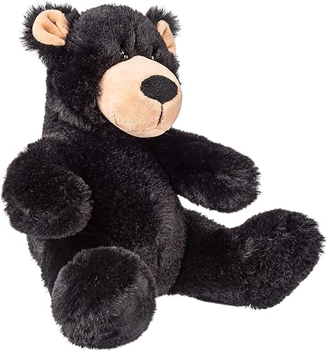 Mary Meyer Oso de peluche de juguete suave, 8 pulgadas, oso negro Bubba