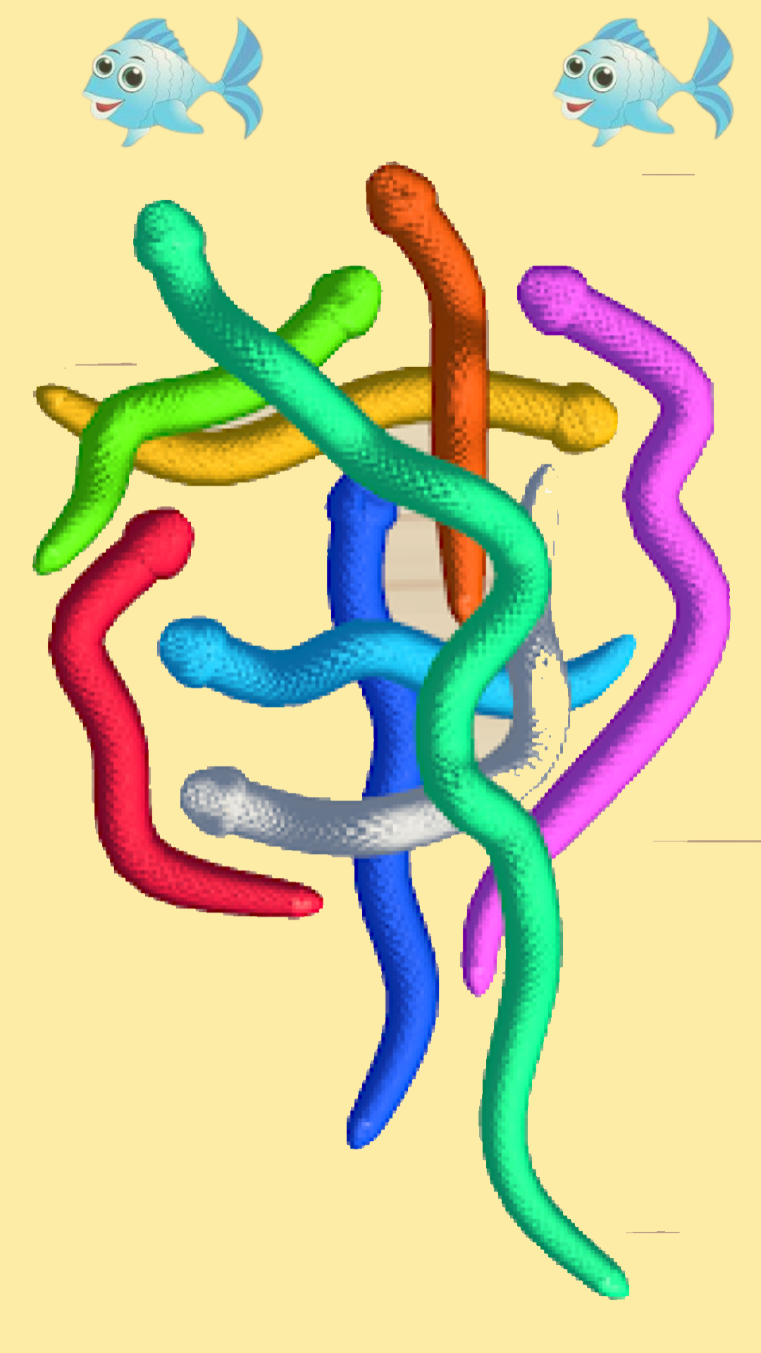 Tangled Snake Sorting Puzzle - Snakes Sorting Tangled Snakes - Untangle ...