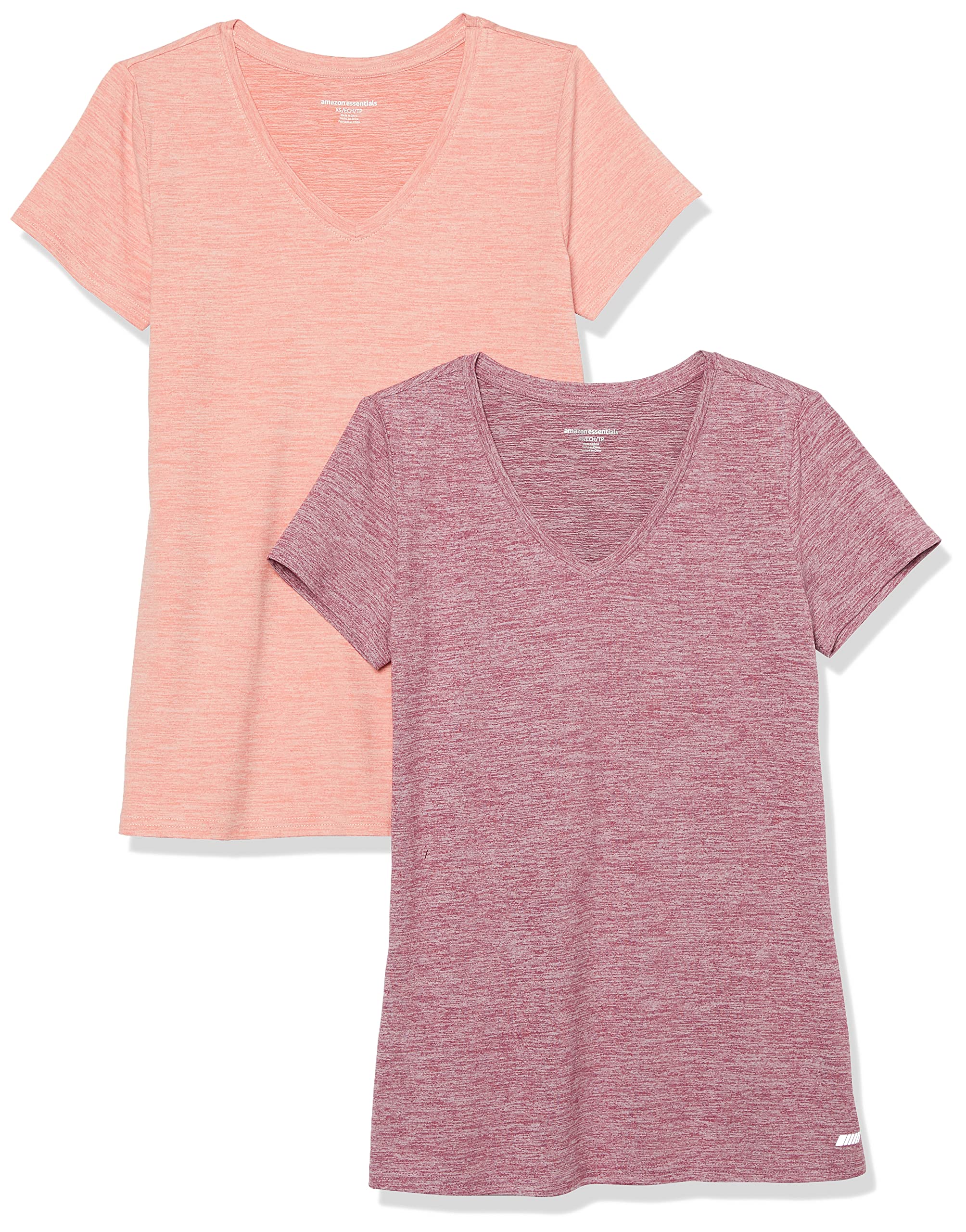 Amazon Essentials Mujer Camiseta Elástica de Secado Rápido, Manga Corta y Cuello en V (Hay Tallas Grandes) — view 9
