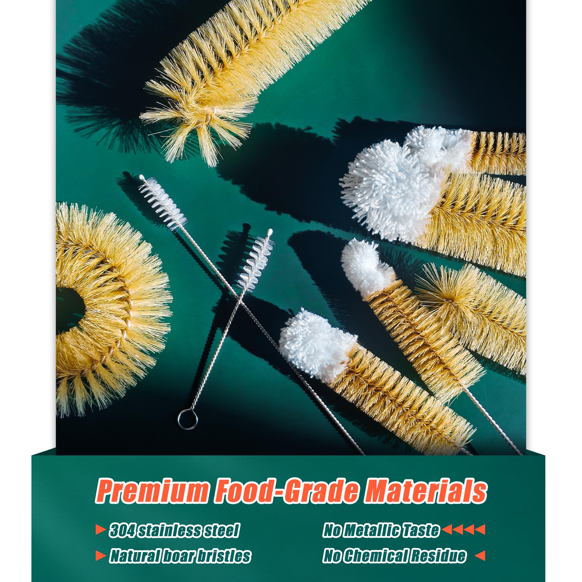 Bottle Cleaning Brushes - 9 Pack for Sparkling Bottles -3 Bottle Cleaning Brushes - 9 Pack for Sparkling Bottles -3