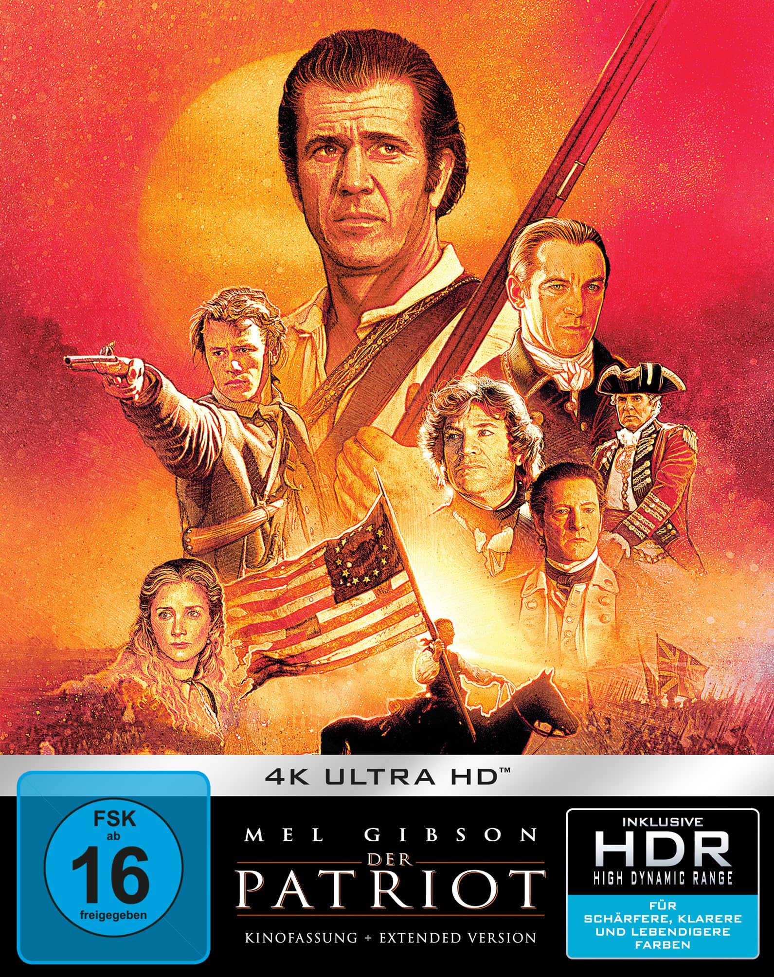 Der Patriot - Extended Version & Kinofassung (Steelbook, 2 4K-UHDs) [Blu-ray]