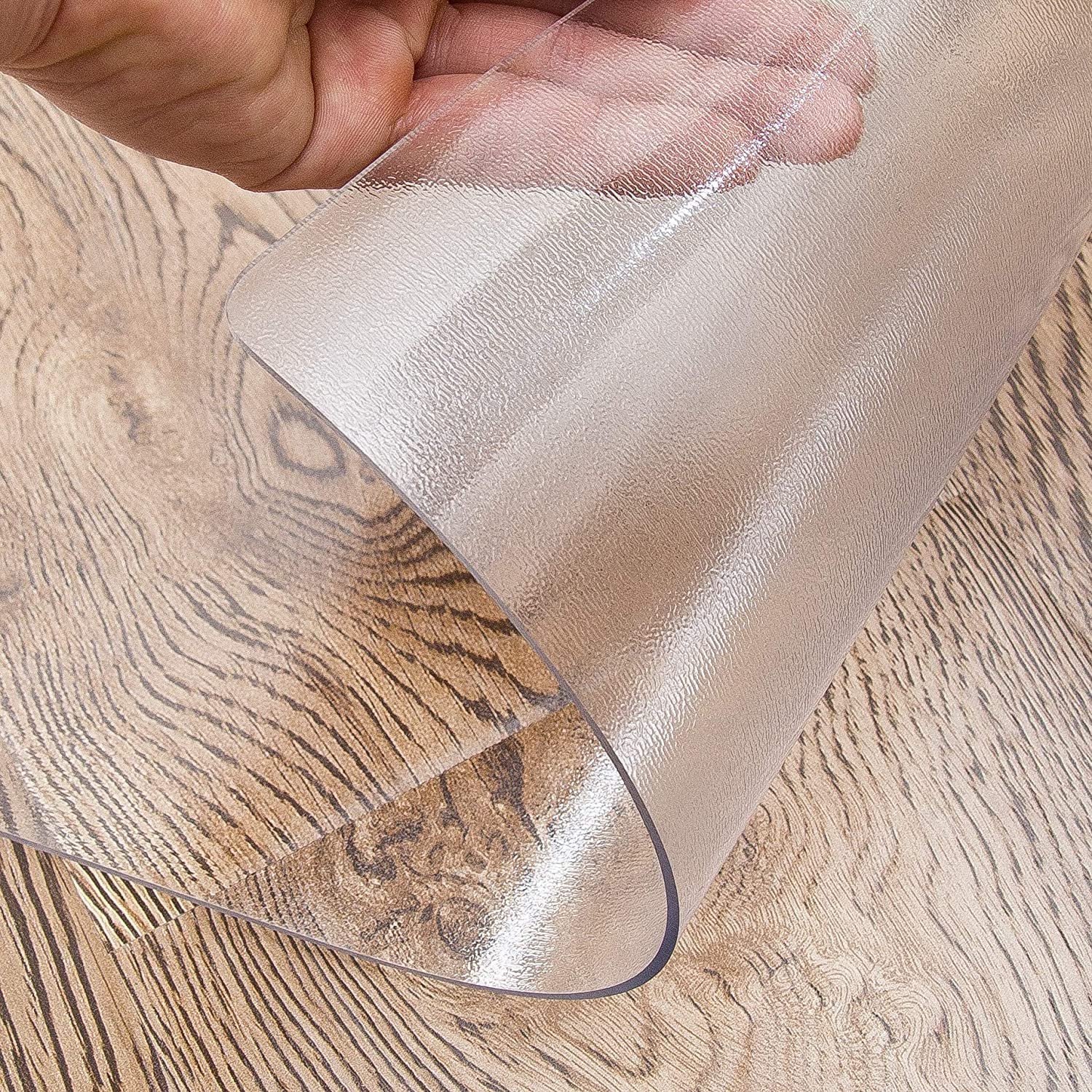 Protector Suelo Silla Ruedas Alfombra Felpudo de Entrada Esmerilado para pasillos de Interior, Protector de Suelo, Resistente al Agua y al Aceite, de PVC(100cmX280cm/40 X112)