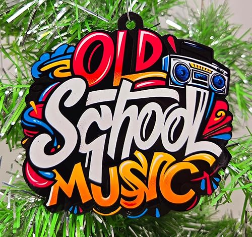 Adorno Boombox de música de la vieja escuela de los años 80